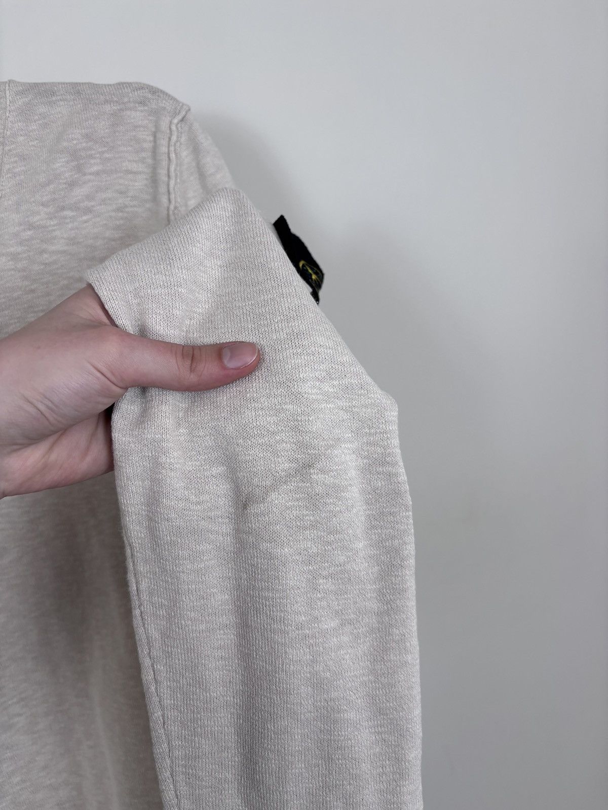 Stone Island Vintage Stone Island Men’s Beige Knit V-Neck Sweater Size US M / EU 48-50 / 2 - 7 Thumbnail