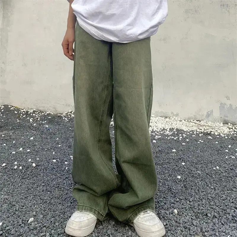 Japanese Brand Jeans Baggy Frayed wide-leg retro Style Hip-hop Trousers Size US 34 / EU 50 - 5 Thumbnail