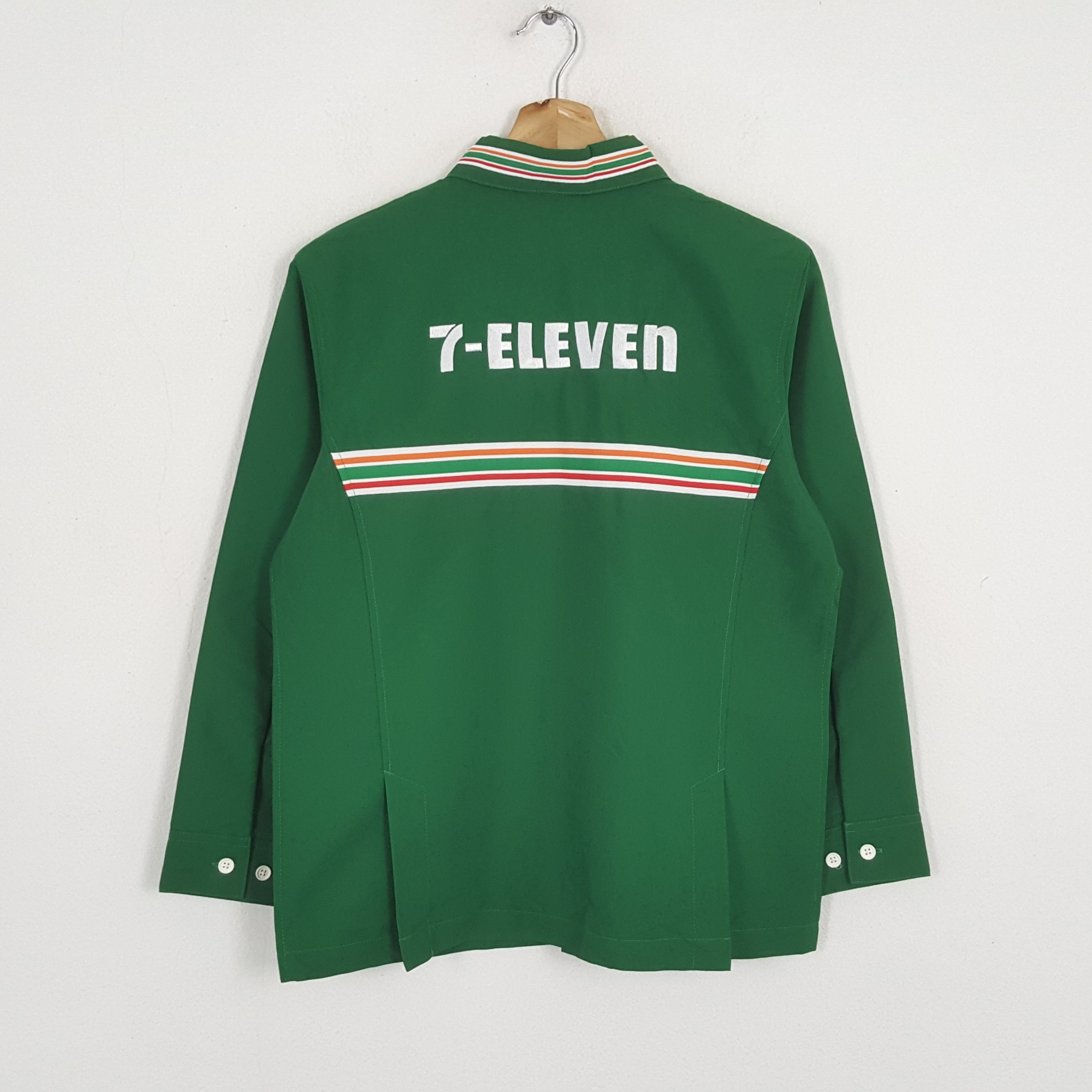Japanese Brand × Vintage Vintage 7-ELEVEn Japanese Workers Uniform Shirt Jacket Size US S / EU 44-46 / 1 - 1 Thumbnail