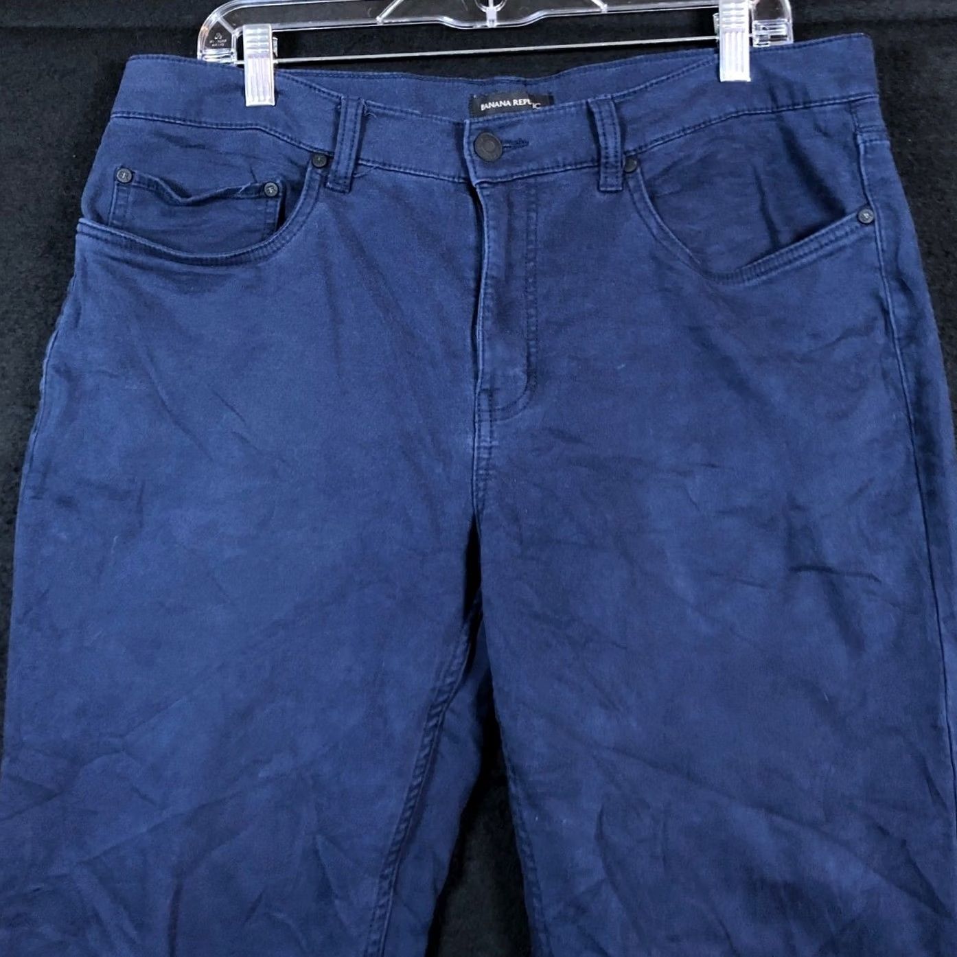 Banana Republic Banana Republic Mens Pants Navy Blue Skinny Chino Stretch 34x30 Size US 34 / EU 50 - 2 Thumbnail
