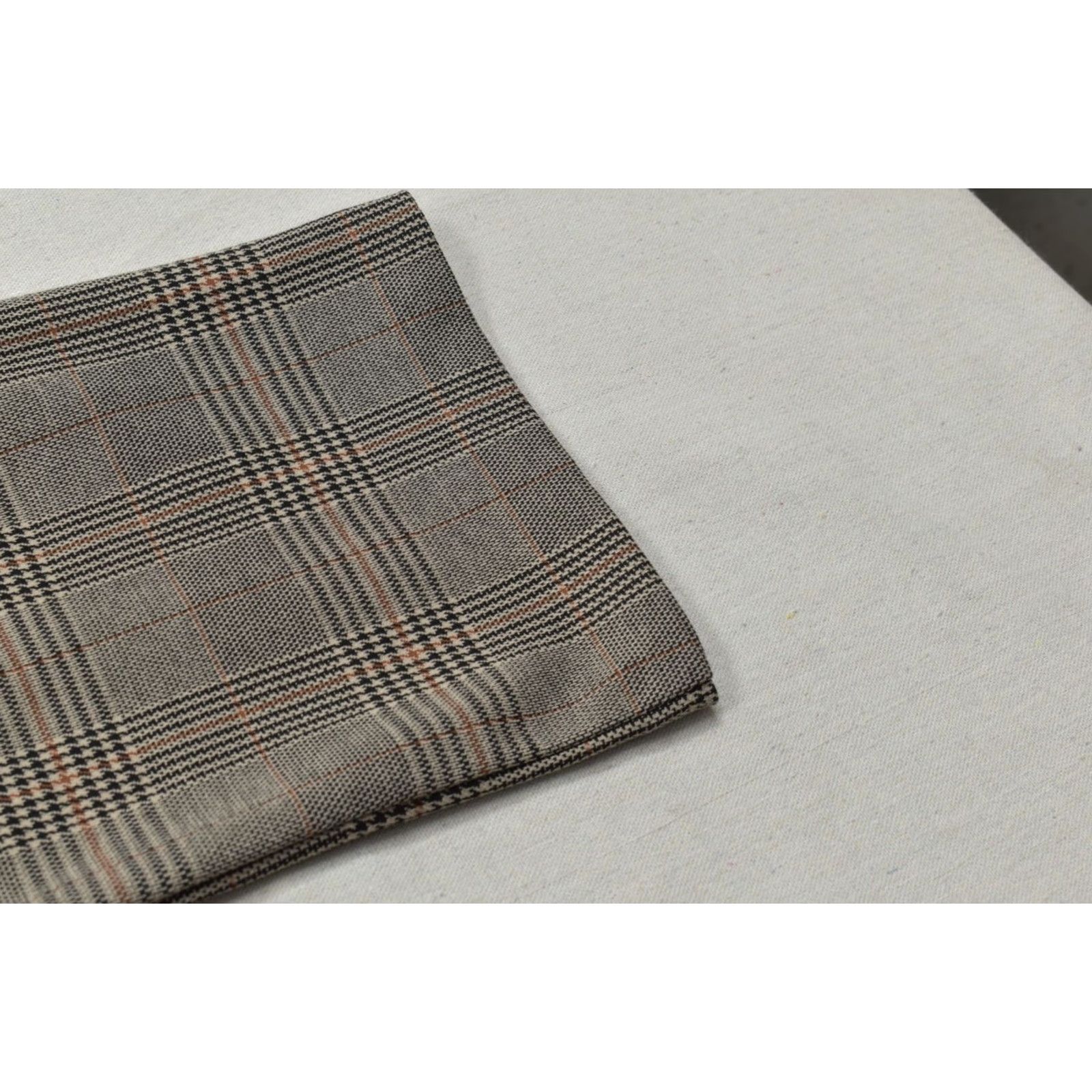 Vintage Lane Bryant Women's 20 Plaid Dress Pants Brown Gray Houndstooth Rayon Flat Front High Rise Straight Leg Plus Size Dress Pants Womens Size 42" / US 20 - 8 Thumbnail