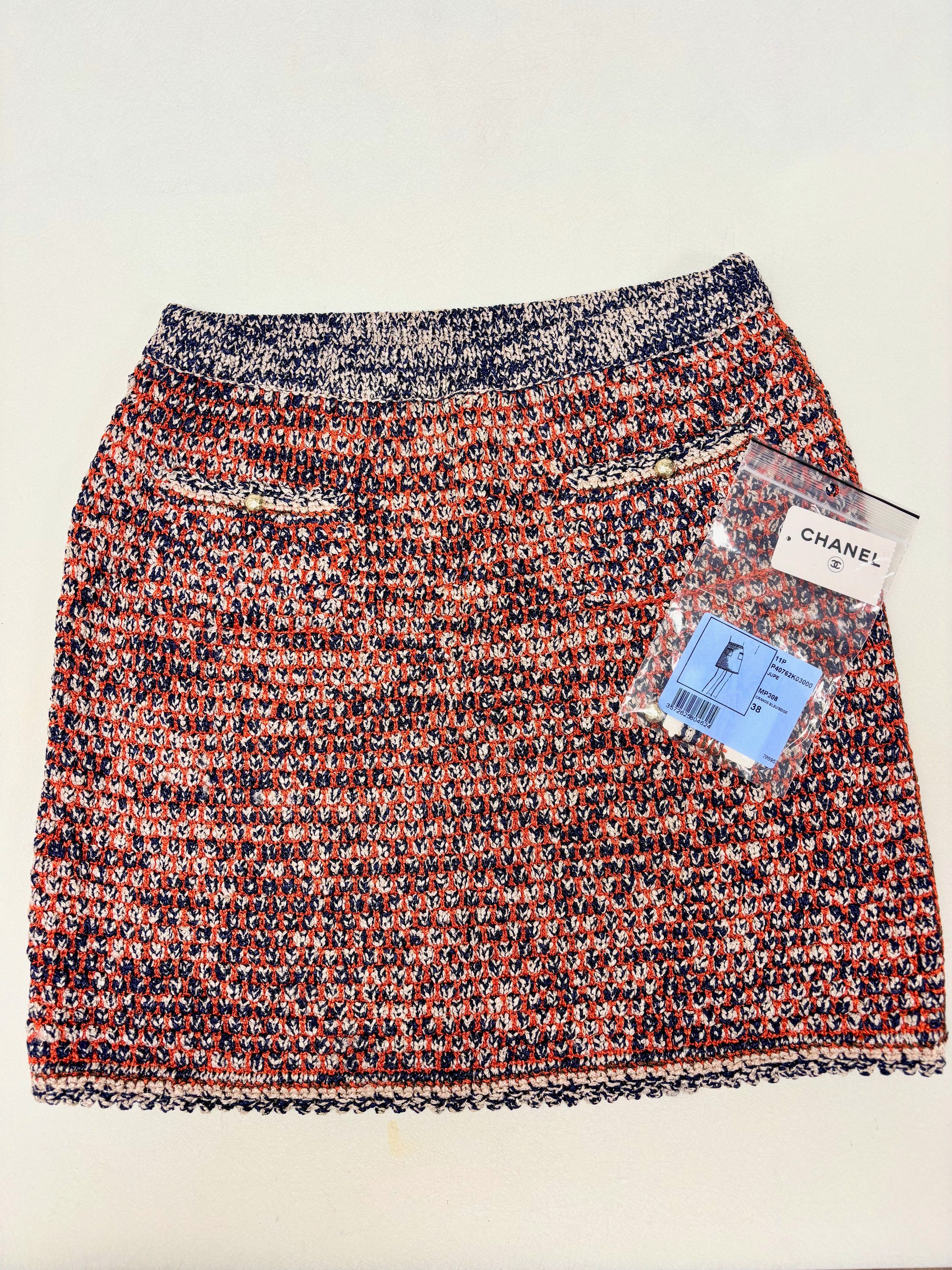 Chanel Jupe tweed Size 27" / US 4 / IT 40 - 1 Thumbnail
