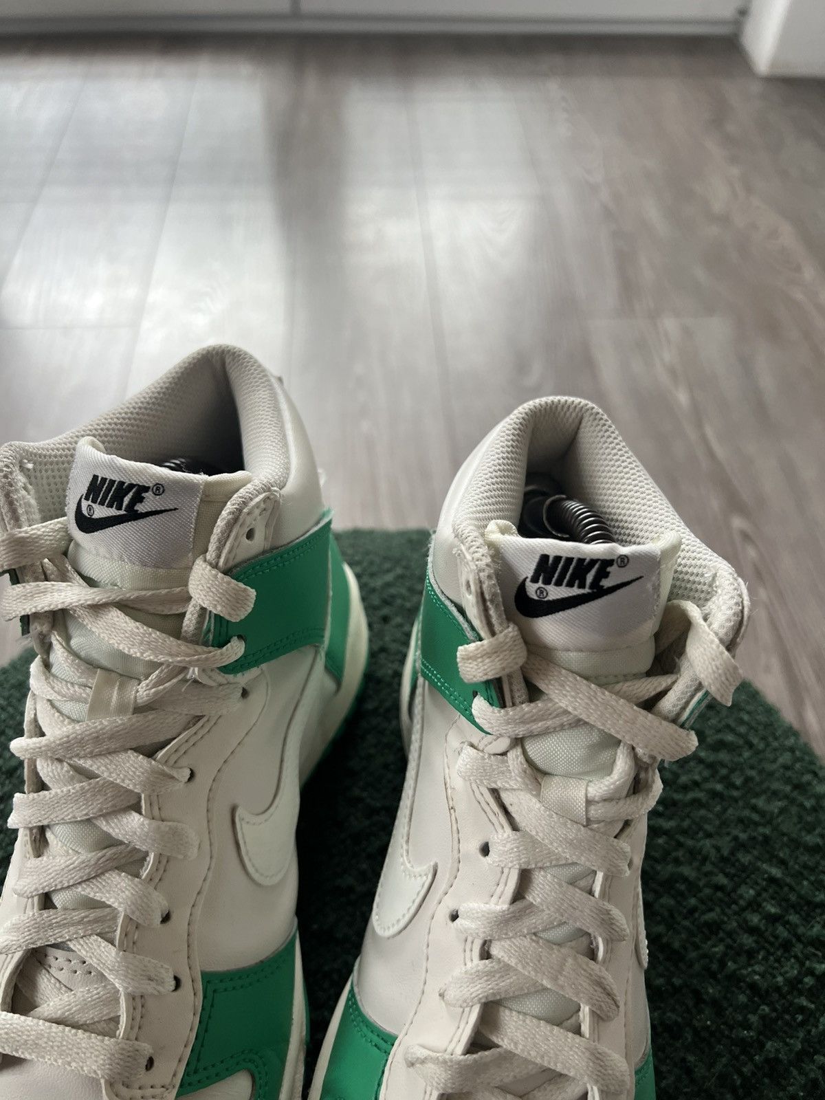 Designer × Nike ‼️Nike Dunk High Phantom Stadium GS Green Sneakers ‼️ Size US 6 / EU 39 - 12 Thumbnail
