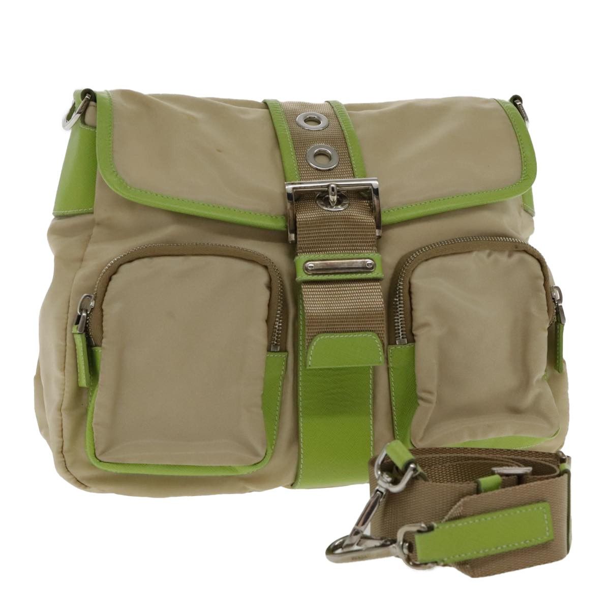 Prada Prada Double Pocket Buckle Flap Bag Tessuto Size ONE SIZE - 1 Thumbnail