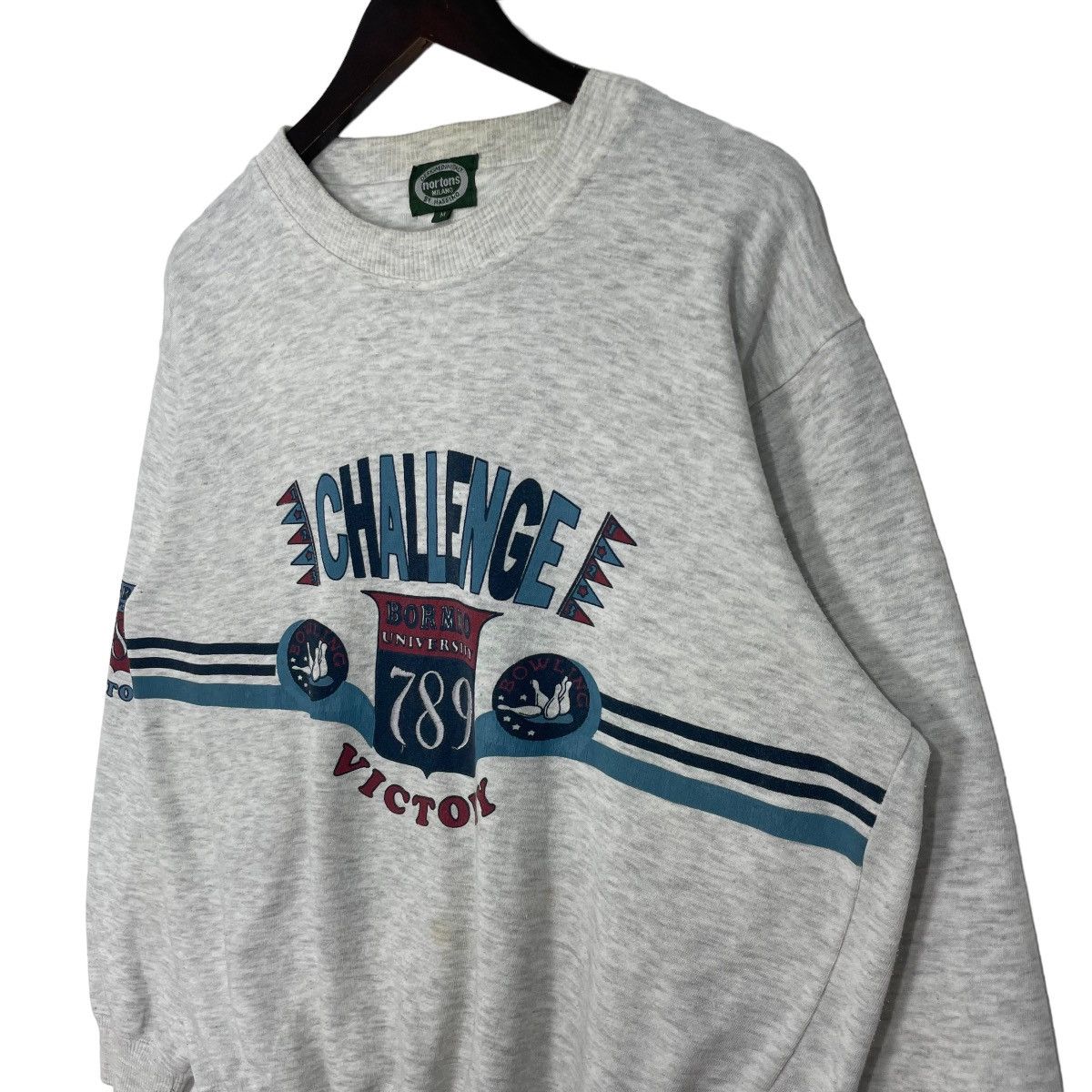 Norton Vintage Norton Milano Motorcycle Sweatshirt Crewneck BigLogo Size US L / EU 52-54 / 3 - 3 Thumbnail