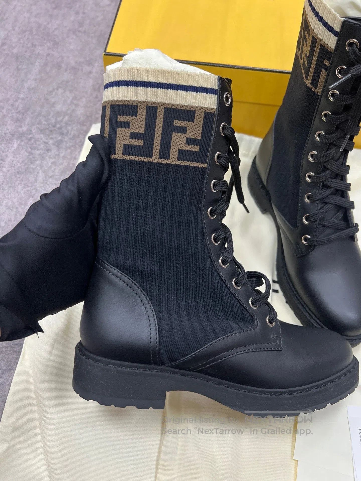 Fendi Fendi Monogram Boots. Size US 5 / IT 35 - 4 Thumbnail