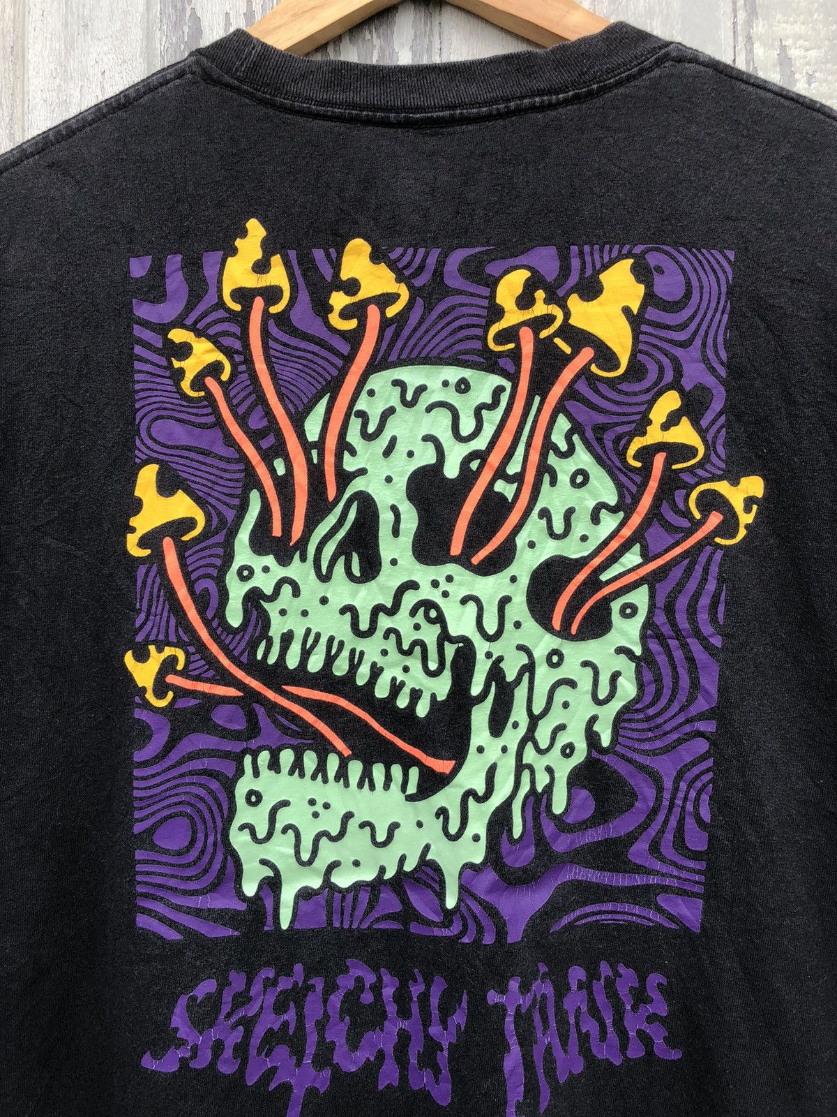 Japanese Brand × Vintage Lurking Class By Sketchy Tank Glow In The Dark Backhit Tee Size US L / EU 52-54 / 3 - 2 Thumbnail