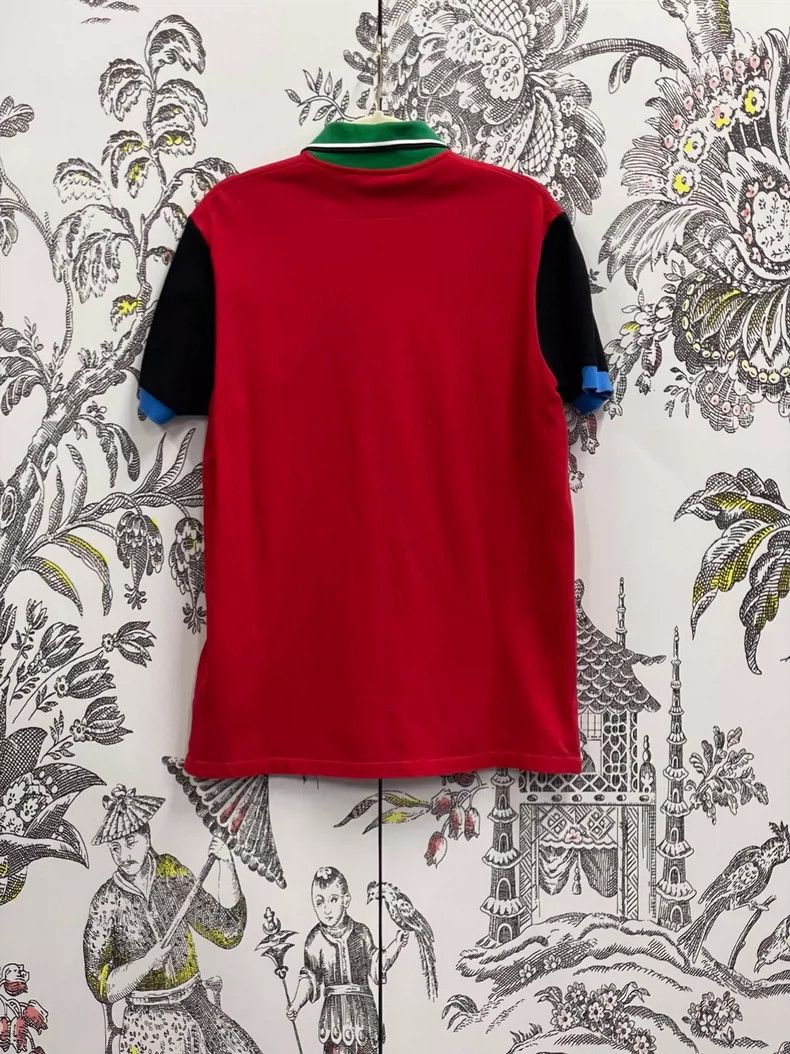 Givenchy Givenchy Red and Black Color-blocked Polo Shirt T-shirt Size US XS / EU 42 / 0 - 2 Thumbnail