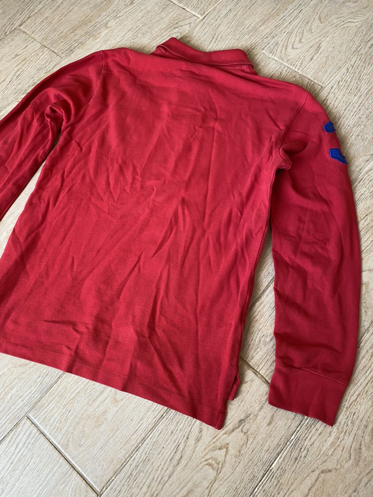 Polo Ralph Lauren × Vintage Polo Ralph Lauren distressed rugby sweatshirt Size US S / EU 44-46 / 1 - 10 Thumbnail