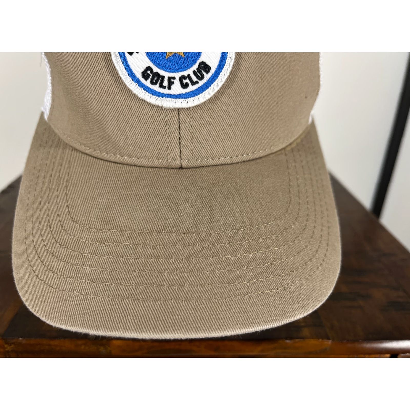 Imperial Imperial Hat Cap Strap Back Adult Beige Sunland Springs Golf Club Cotton Baseball Cap/Trucker Style Sports Mens Size ONE SIZE - 3 Thumbnail