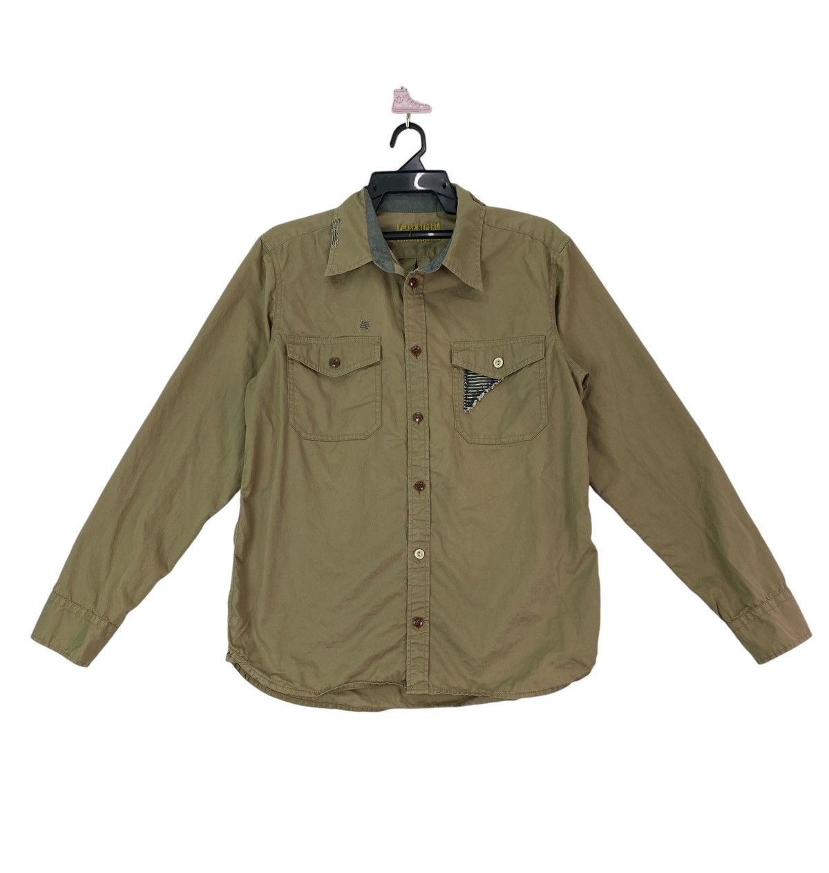 Japanese Brand × Vintage Flash Report button up grunge boho style shirts Size US L / EU 52-54 / 3 - 1 Thumbnail