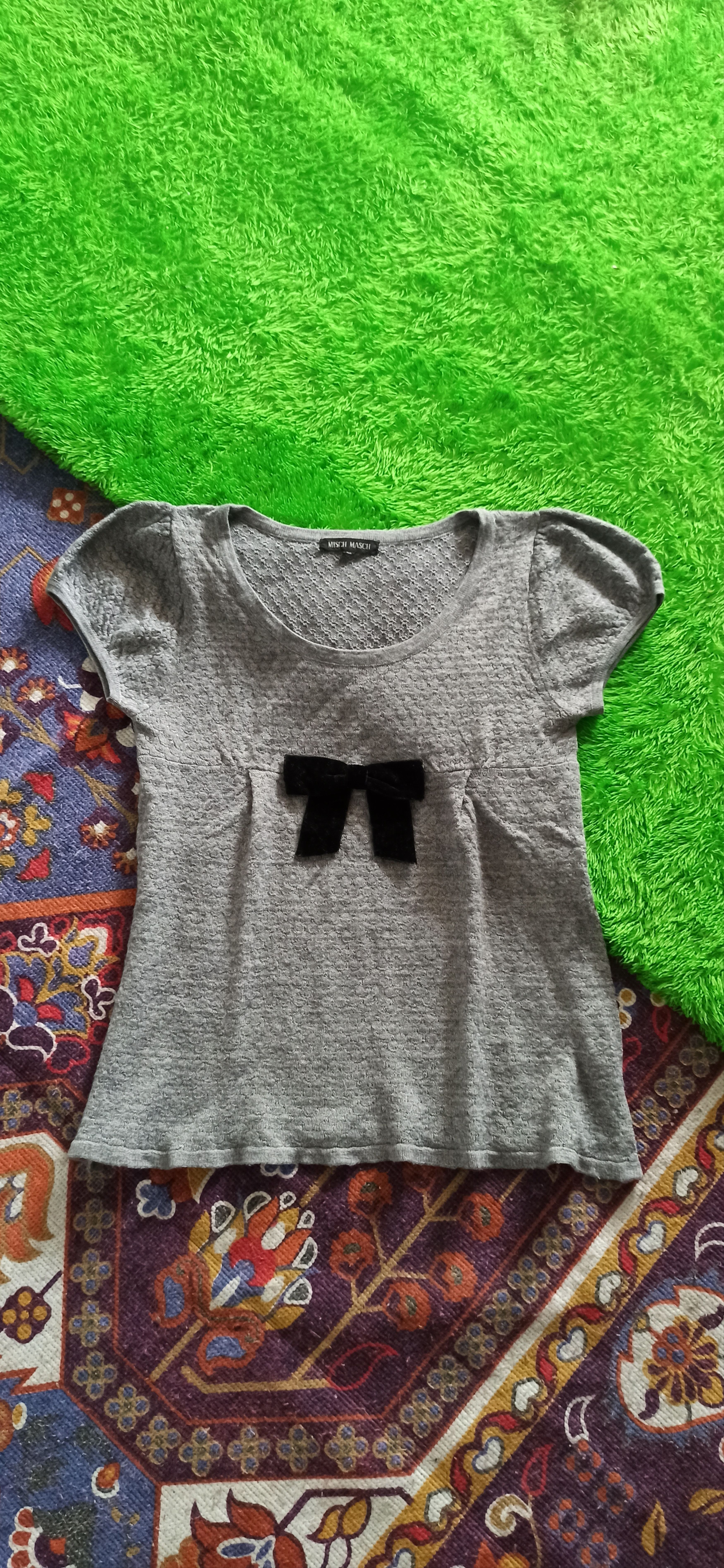 Homespun Knitwear × Japanese Brand Misch Masch Grey Knitwear Size S / US 4 / IT 40 - 1 Thumbnail