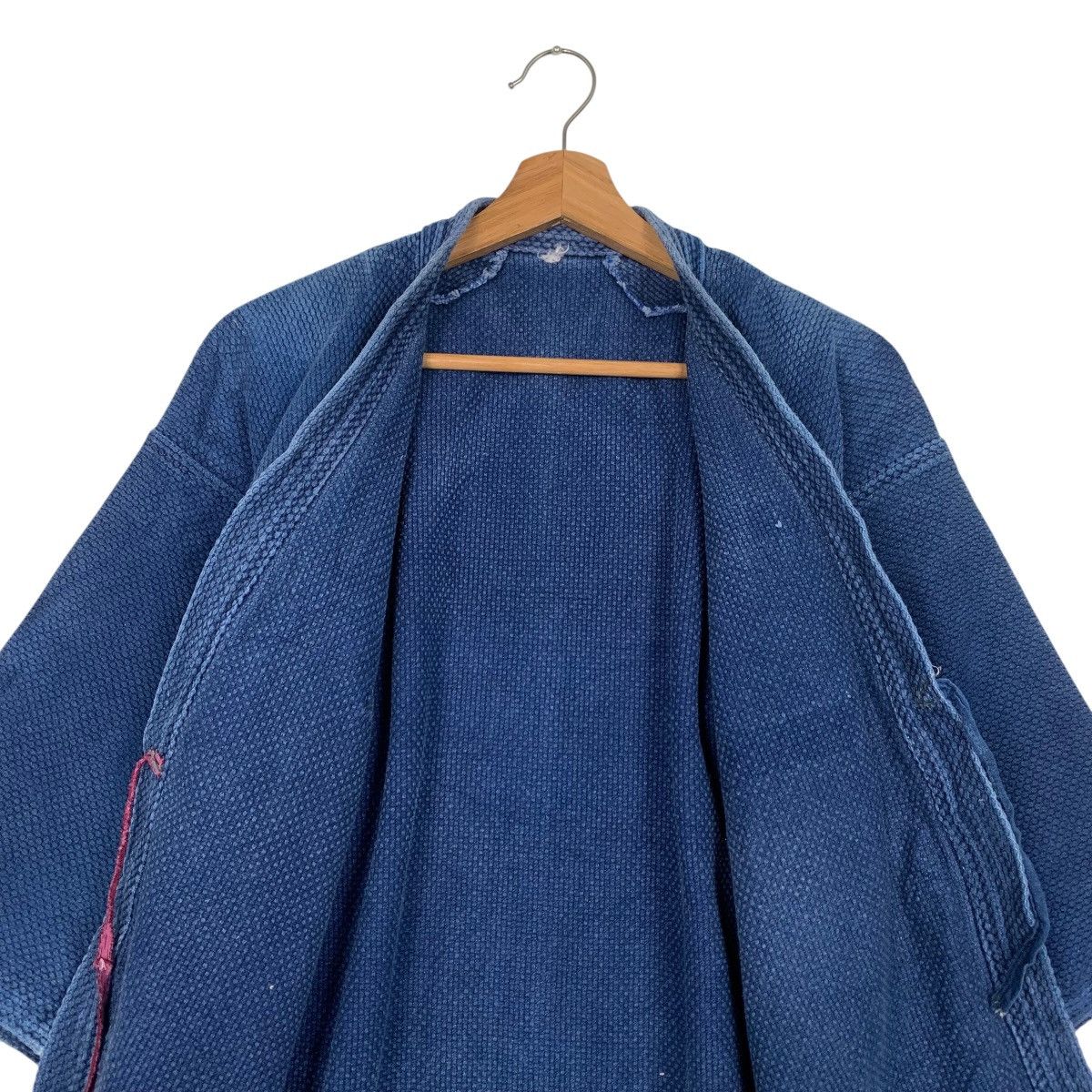 Vintage Indigo Sashiko Thick Weave Kimono Hanten Jacket #3566-C163 Size US M / EU 48-50 / 2 - 13 Thumbnail
