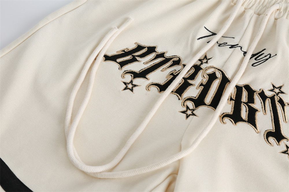 Japanese Brand × Vintage Men's sports loose casual letter embroidered loose shorts Size US 32 / EU 48 - 4 Thumbnail