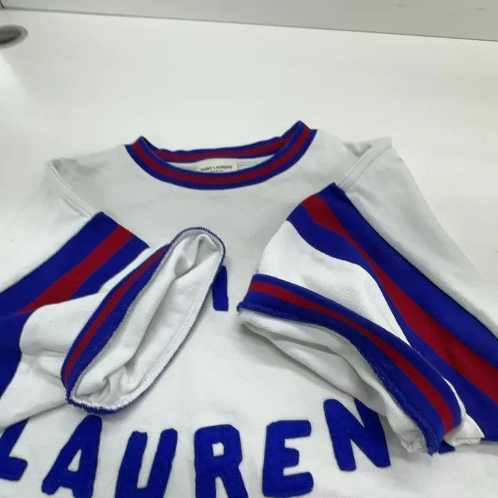 Saint Laurent Paris Saint Laurent White Graphic Short Sleeve T-Shirt -2507 Size L / US 10 / IT 46 - 5 Thumbnail