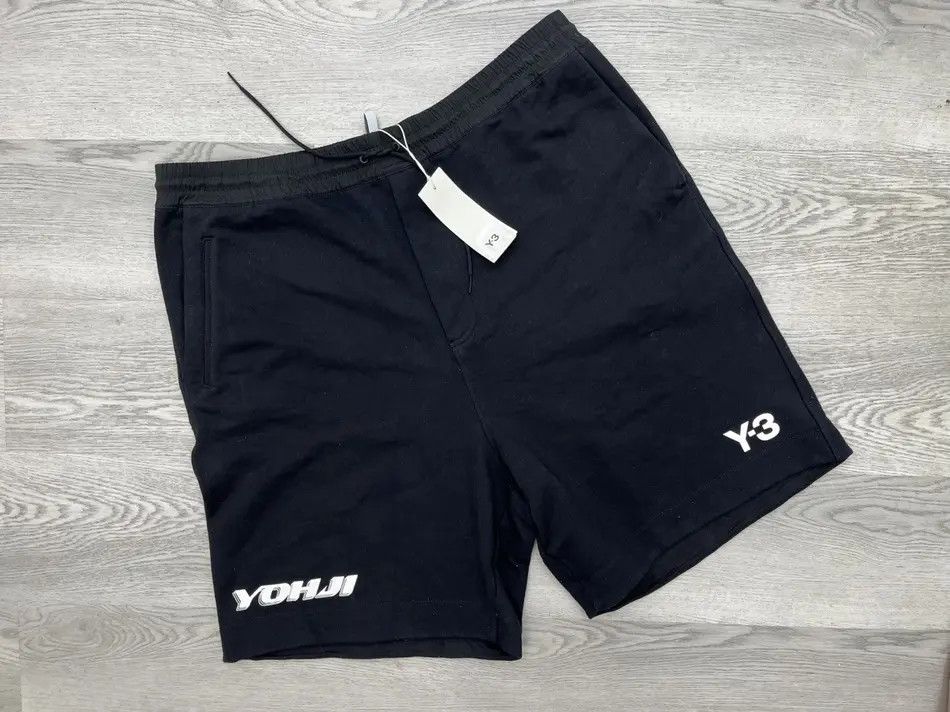 Adidas Y-3 by Yohji Yamamoto Logo Cotton Shorts