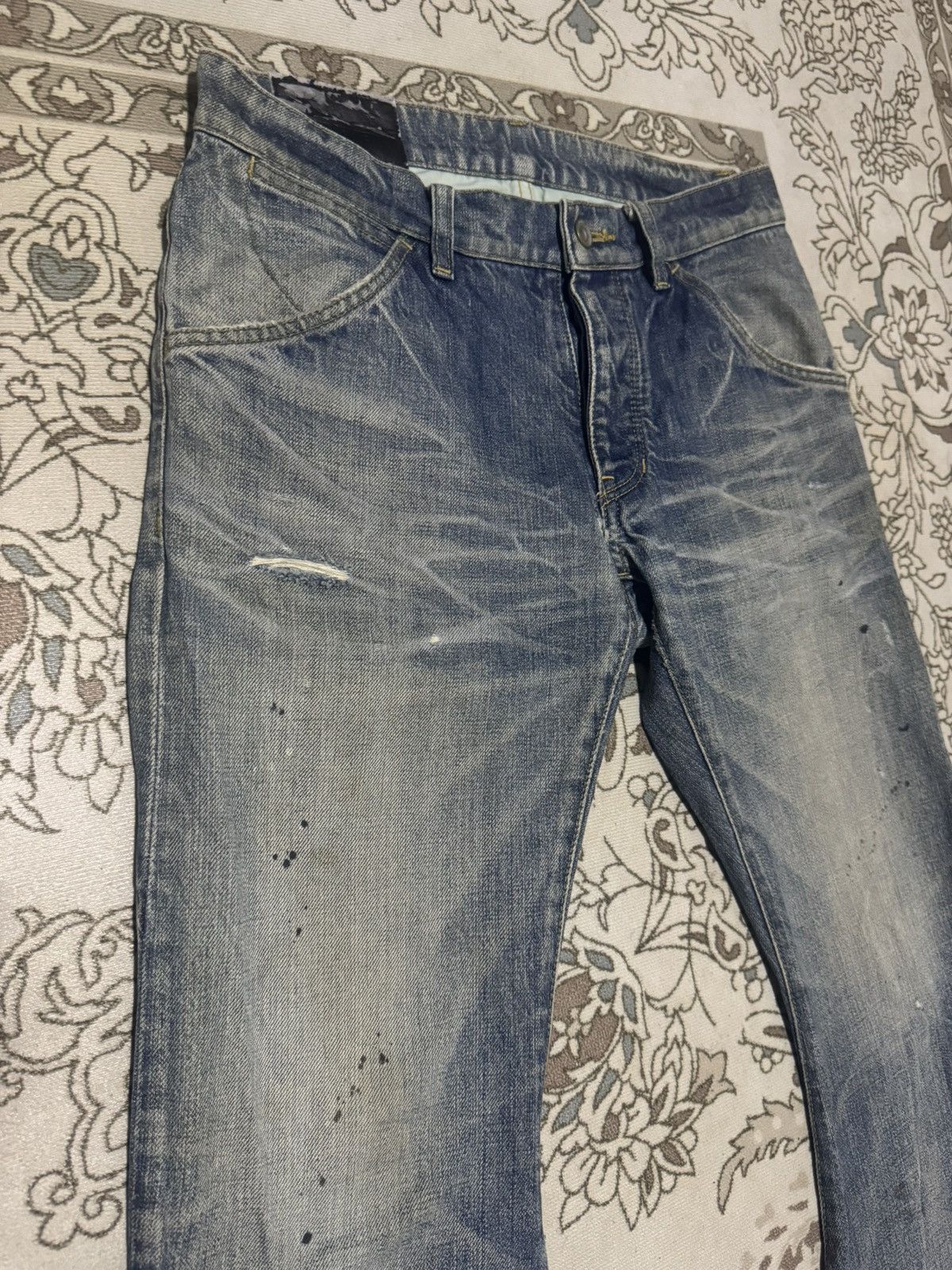 Attachment 🇯🇵 Attachment J Curve Anatomical Leg Honeycomb Denim Jeans Size US 31 - 4 Thumbnail