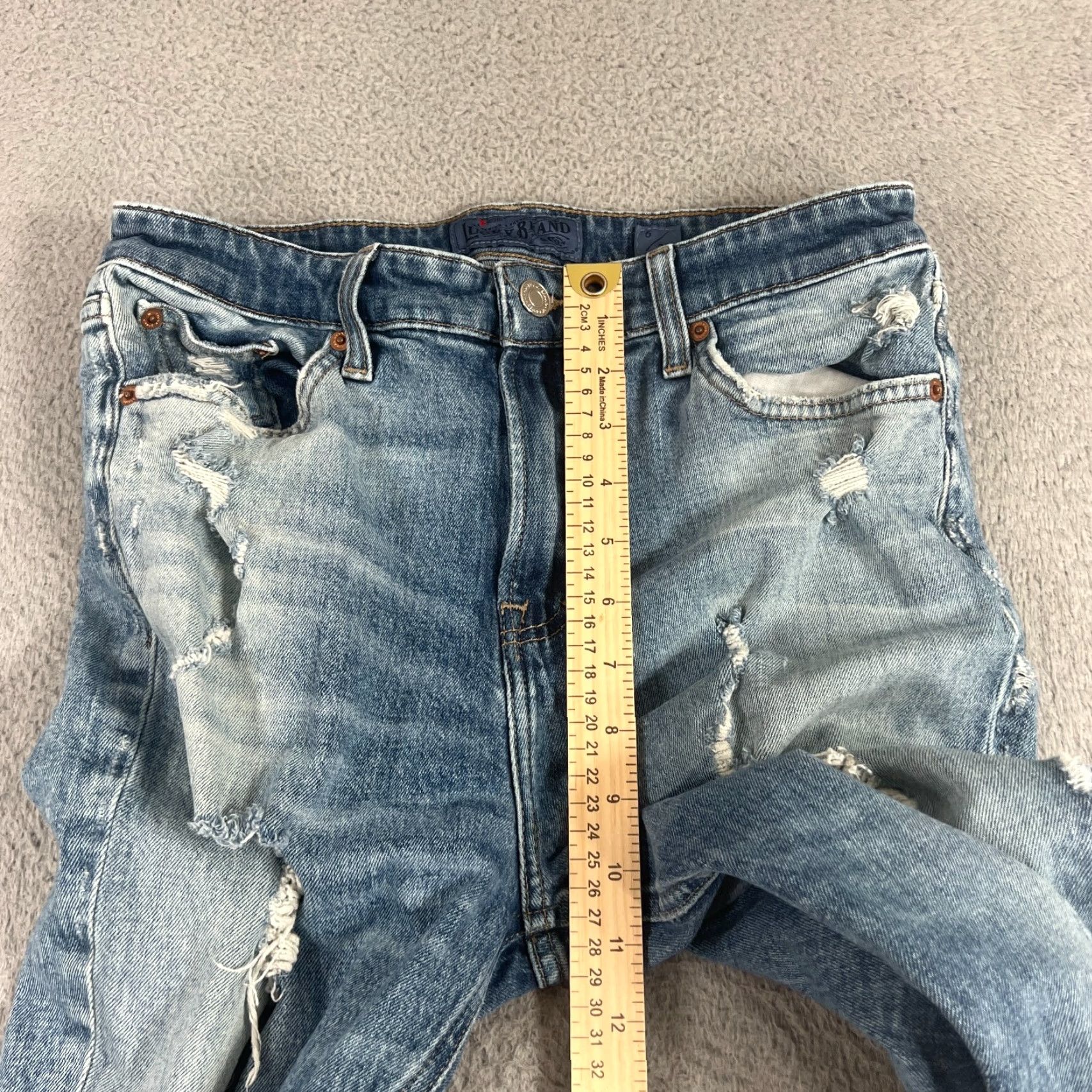 Lucky Brand VINTAGE Lucky Brand Skinny Jeans Women 6 High Rise Ankle Length Medium Wash Denim Size 28" / US 6 / IT 42 - 3 Thumbnail