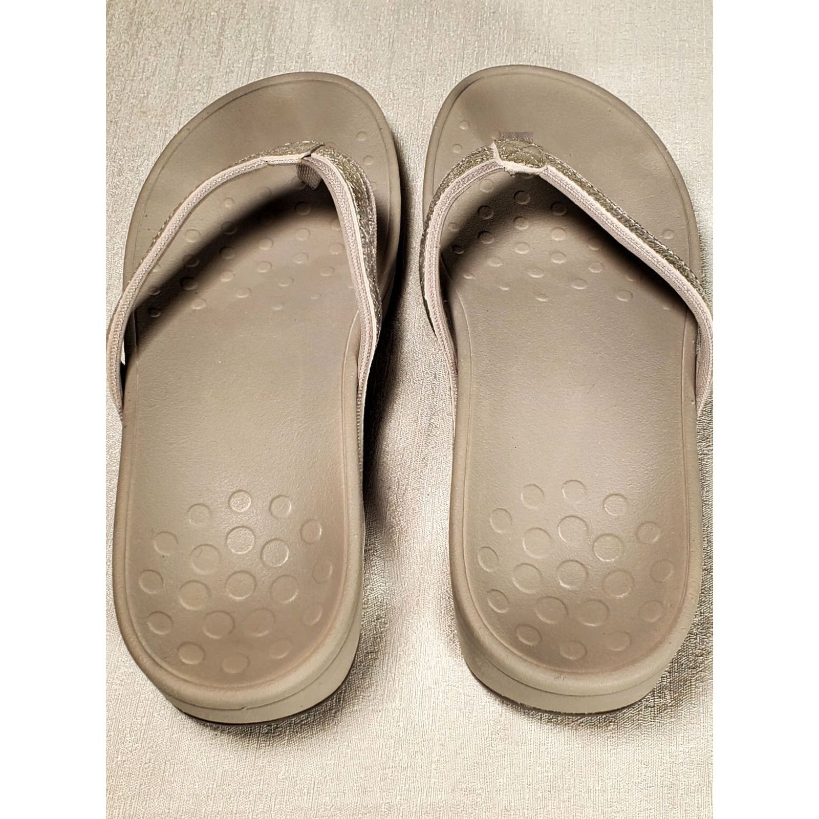 Vionic VIONIC Orthaheel High Tide Metallic Platform Toe Post Sandals Women's US 10 Size US 8 / IT 38 - 4 Thumbnail