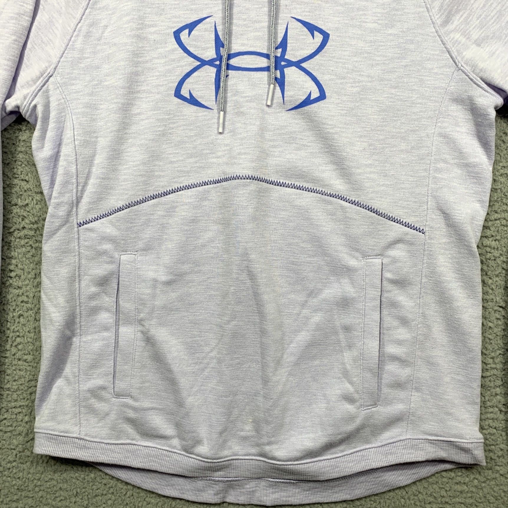 Under Armour Under Armour Women’s L Hooded Pullover Lightweight Sweatshirt Kangaroo Pocket Green Logo Pullover Women L Hoodie Sweatshirt Activewear Size L / US 10 / IT 46 - 3 Thumbnail