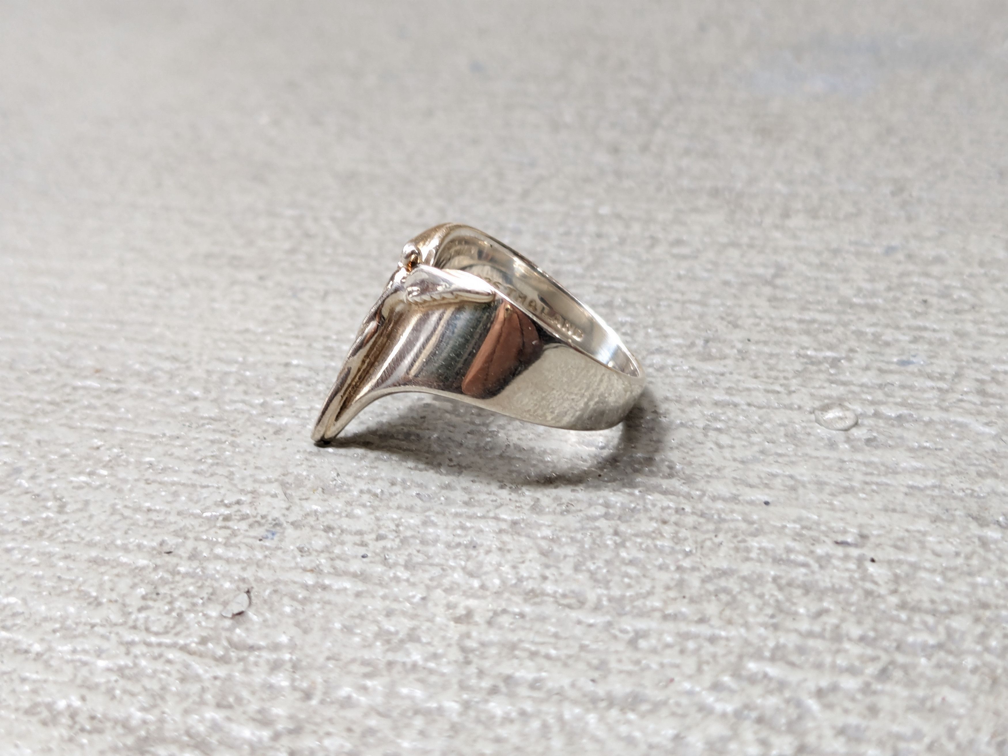 Jewelry × Vintage Vintage Sterling Silver Ring Angel Minimalist Avant Garde Size ONE SIZE - 8 Thumbnail