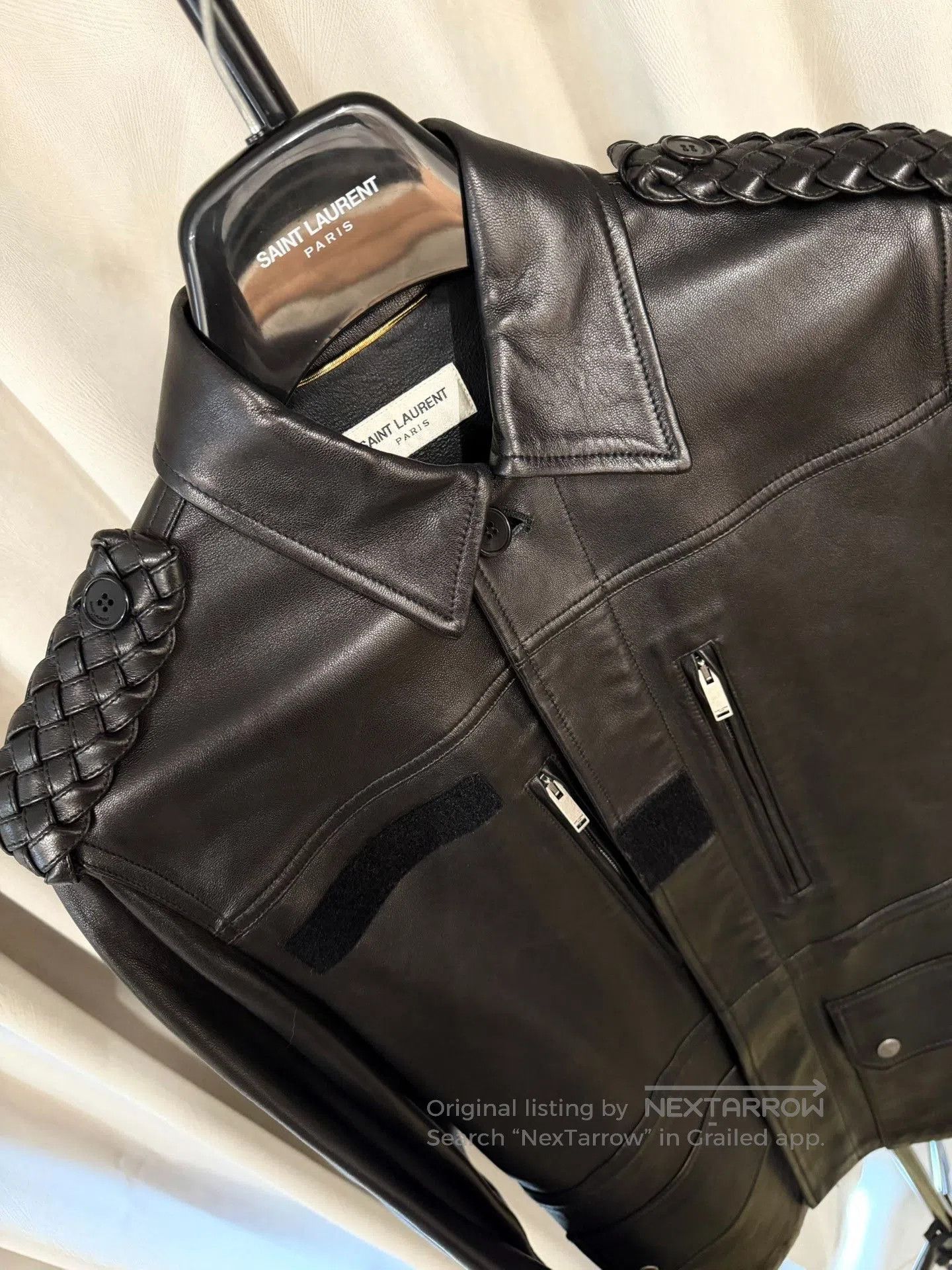 Saint Laurent Paris Saint Laurent 18FW Leather Hunting Jacket. Size US M / EU 48-50 / 2 - 3 Thumbnail