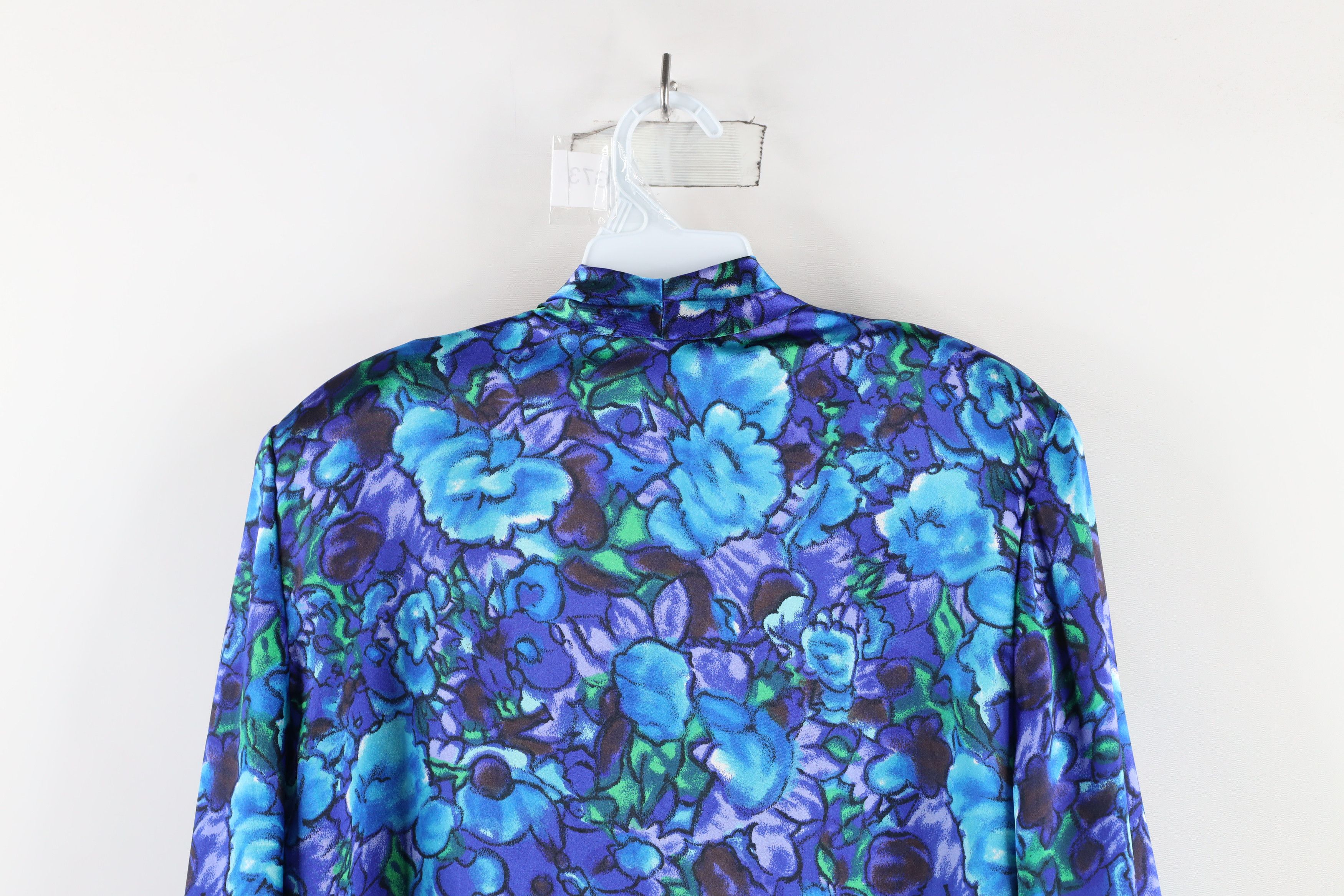 Vintage Vintage 90s Streetwear Flower Blazer Button Shirt USA Size XL / US 12-14 / IT 48-50 - 11 Thumbnail