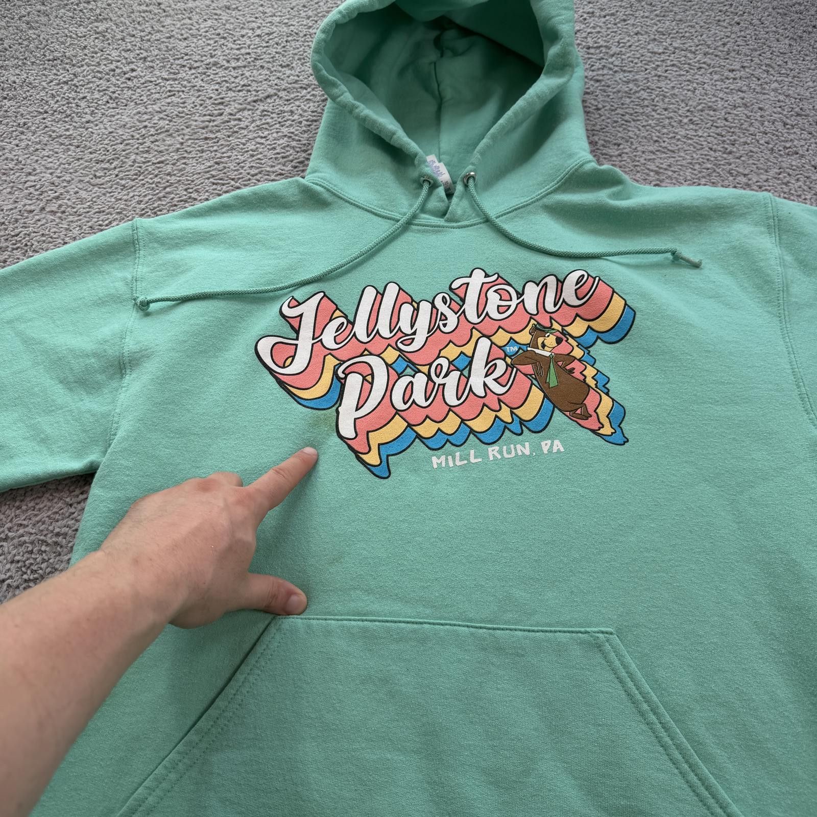 Other Vintage Style Yellowstone Park Yogi Bear Hoodie Sweatshirt Size US M / EU 48-50 / 2 - 6 Thumbnail