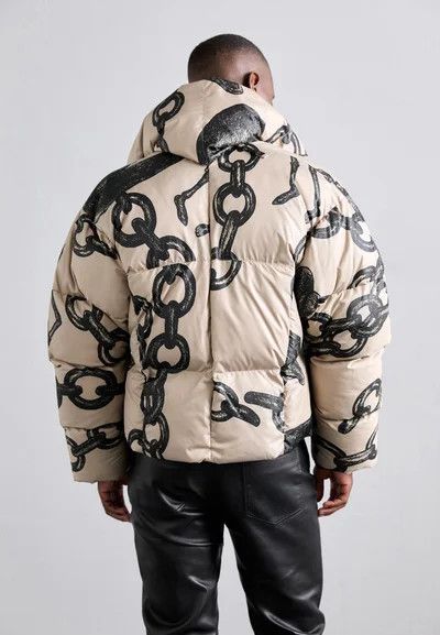Vivienne Westwood o1srvl11e0326 Hero Puffer Jacket in Beige/Black Size US S / EU 44-46 / 1 - 5 Thumbnail