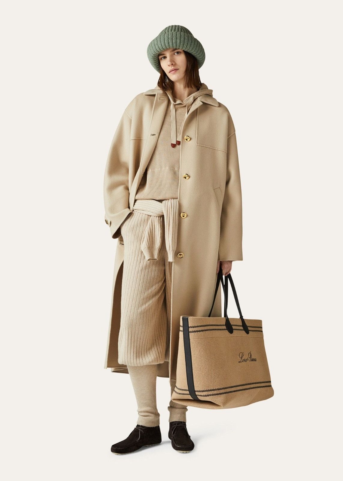 Loro Piana o1srvl11e0824 Puno Cotton Silk Hoddie in Beige Size L / US 10 / IT 46 - 5 Thumbnail