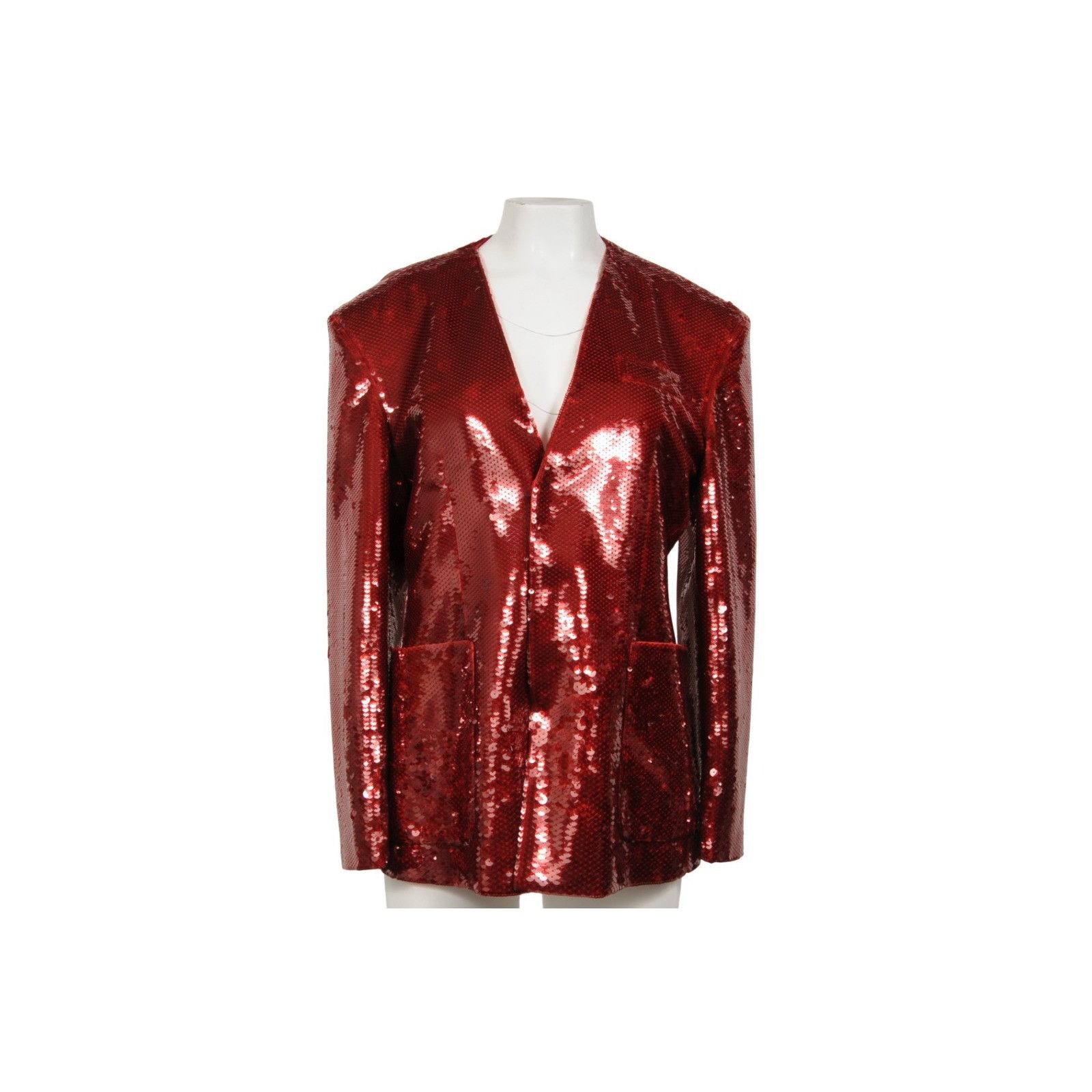 Gucci Fully Sequin Jacket Size IT 46 Slim Red Blazer Size US S / EU 44-46 / 1 - 19 Thumbnail