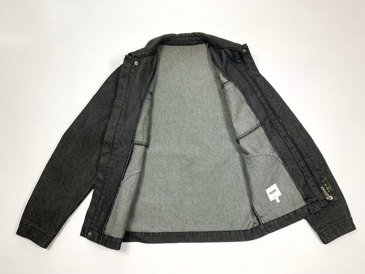 Designer × Moschino × Vintage Moschino Jeans Denim Jacket Zip Lampo Size L Silver Size L / US 10 / IT 46 - 11 Thumbnail