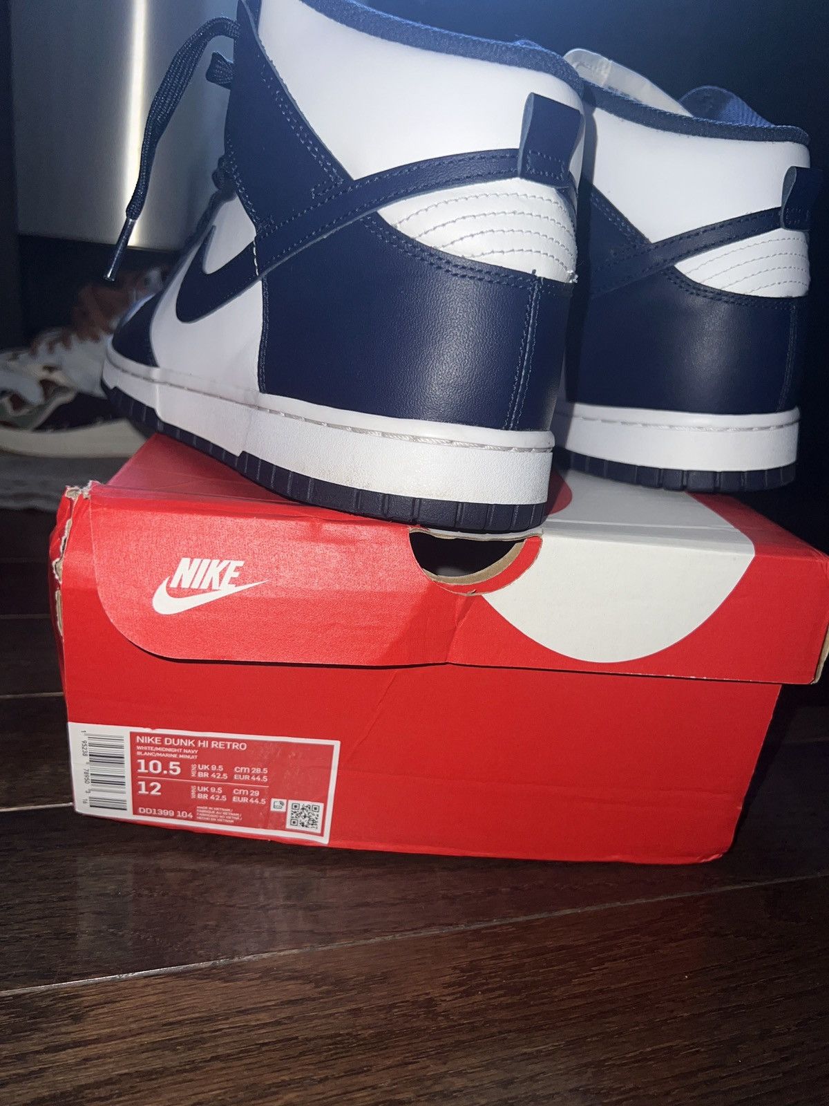 Nike Nike Dunk Hi Retro ‘Championship Navy’ Size US 10.5 / EU 43-44 - 1 Thumbnail