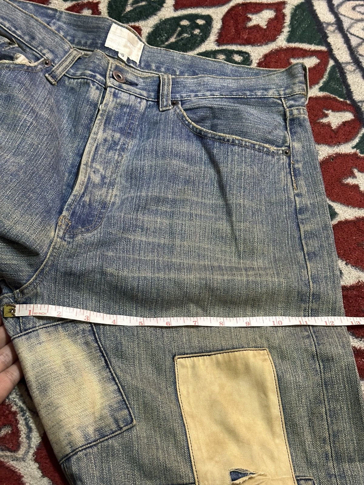 14th Addiction 1990 - Exhibitionist Japan Reconstructed Patch Denim Pant Size US 36 / EU 52 - 11 Thumbnail