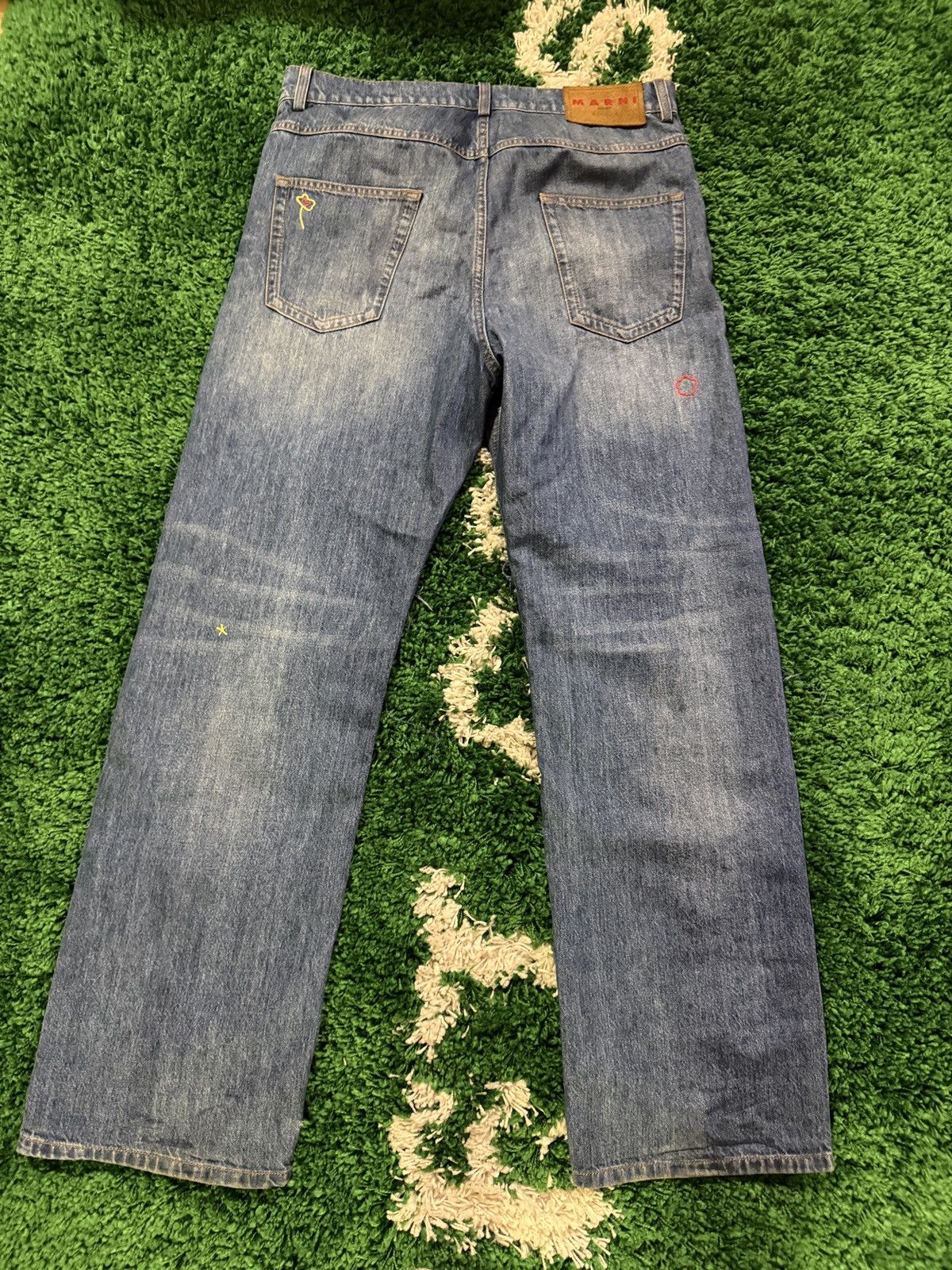 Marni Marni 24ss Mohair Patch Jeans Size US 31 - 6 Thumbnail