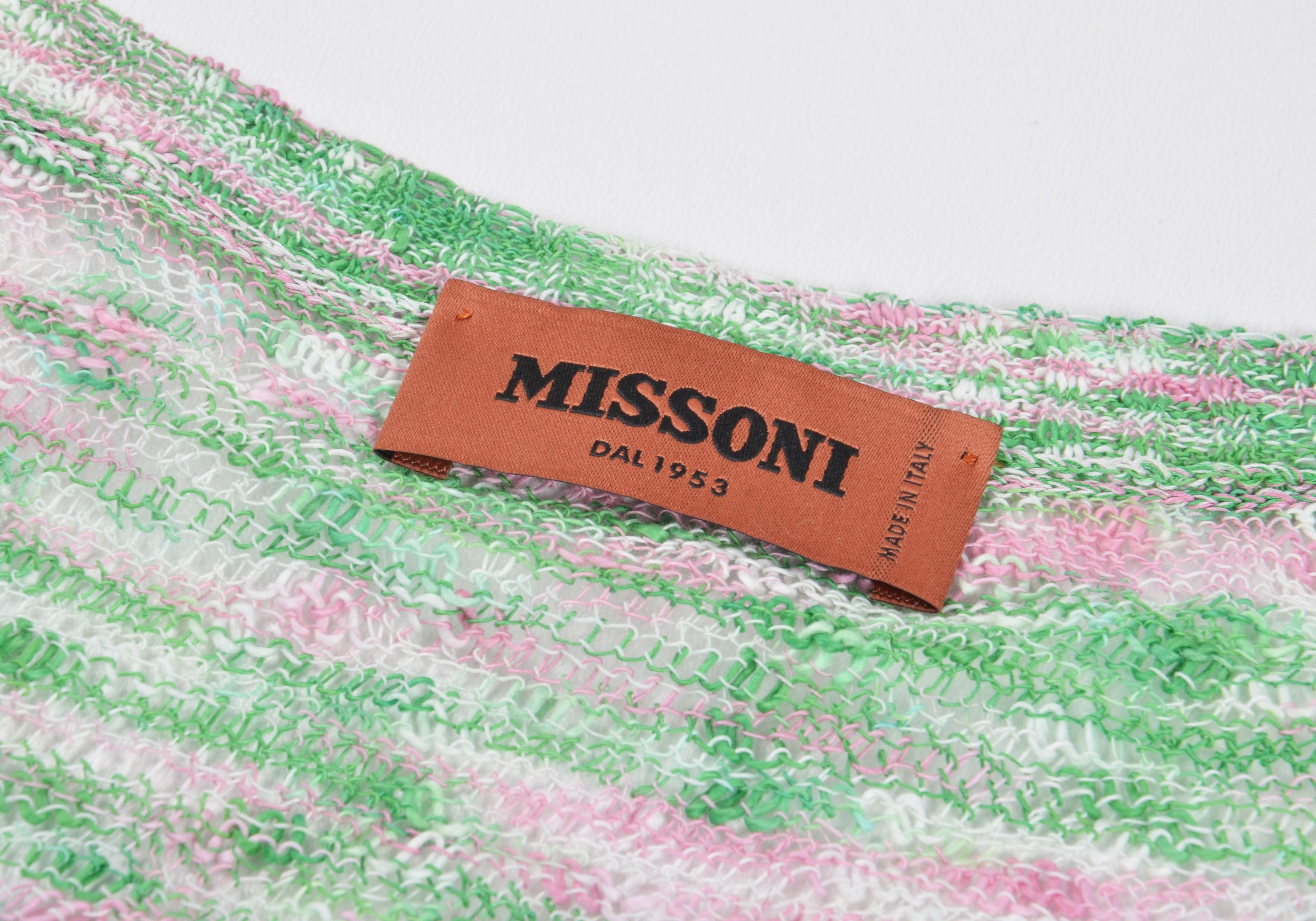 Missoni Vintage Missoni Crochet Knit Long Sleeve Mini Dress Size M / US 6-8 / IT 42-44 - 8 Thumbnail