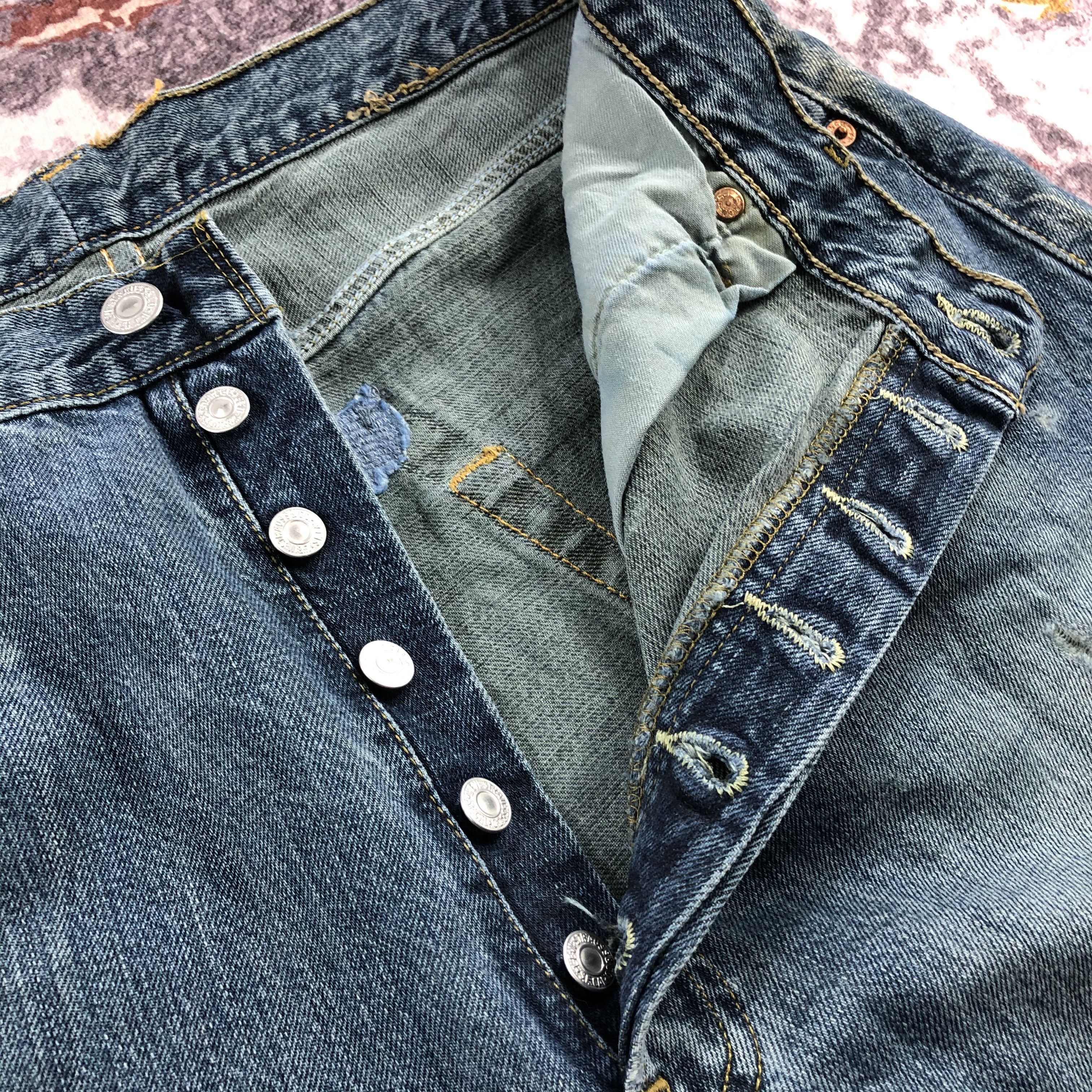 Levi's × Vintage Vintage 90s Blue Wash Levis 501 Jeans-JM2515 Size US 34 / EU 50 - 11 Thumbnail