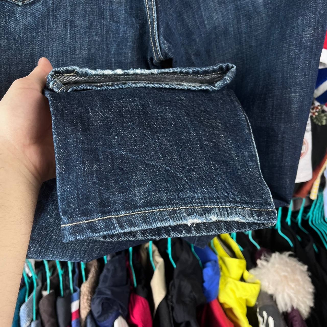 Levi's Levis 501xx Faded Distressed Denim Pants Made in Mexico Size US 34 / EU 50 - 6 Thumbnail