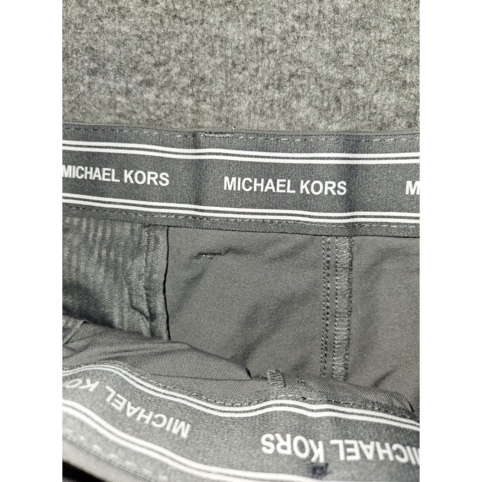 Michael Kors Michael Kors Chino Performance Pants Men 38x30 Gray Workwear Slim Regular Straight 29 Inseam Pockets Stretch Easy Care Size US 38 / EU 54 - 7 Thumbnail