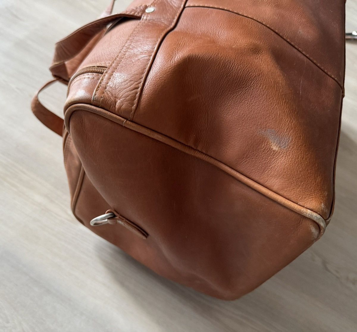 Leather Piel Collapsible Duffel to Carry-All Genuine Leather Size ONE SIZE - 9 Thumbnail