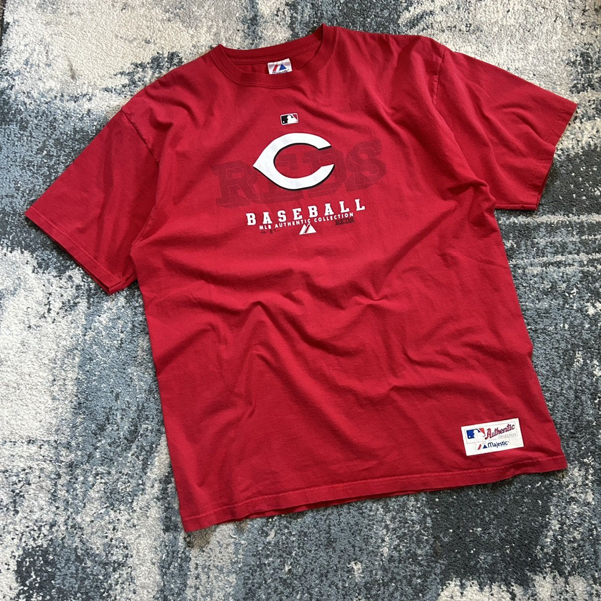 Majestic 2007 CiNCiNNATi REDS HEAVYWEiGHT MAJESTiC ATHLETiC TEE Size US XL / EU 56 / 4 - 7 Thumbnail