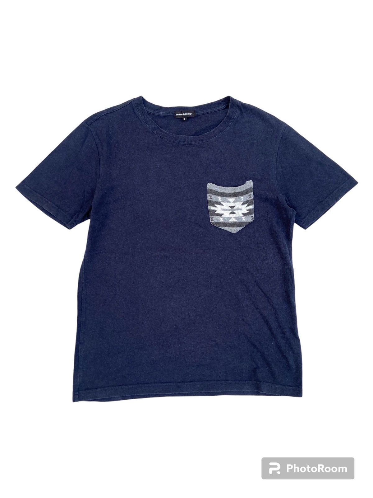 If Six Was Nine × Japanese Brand × semanticdesign SEMANTIC DESIGN POCKET CASUAL TEE SHIRT Size US L / EU 52-54 / 3 - 1 Thumbnail