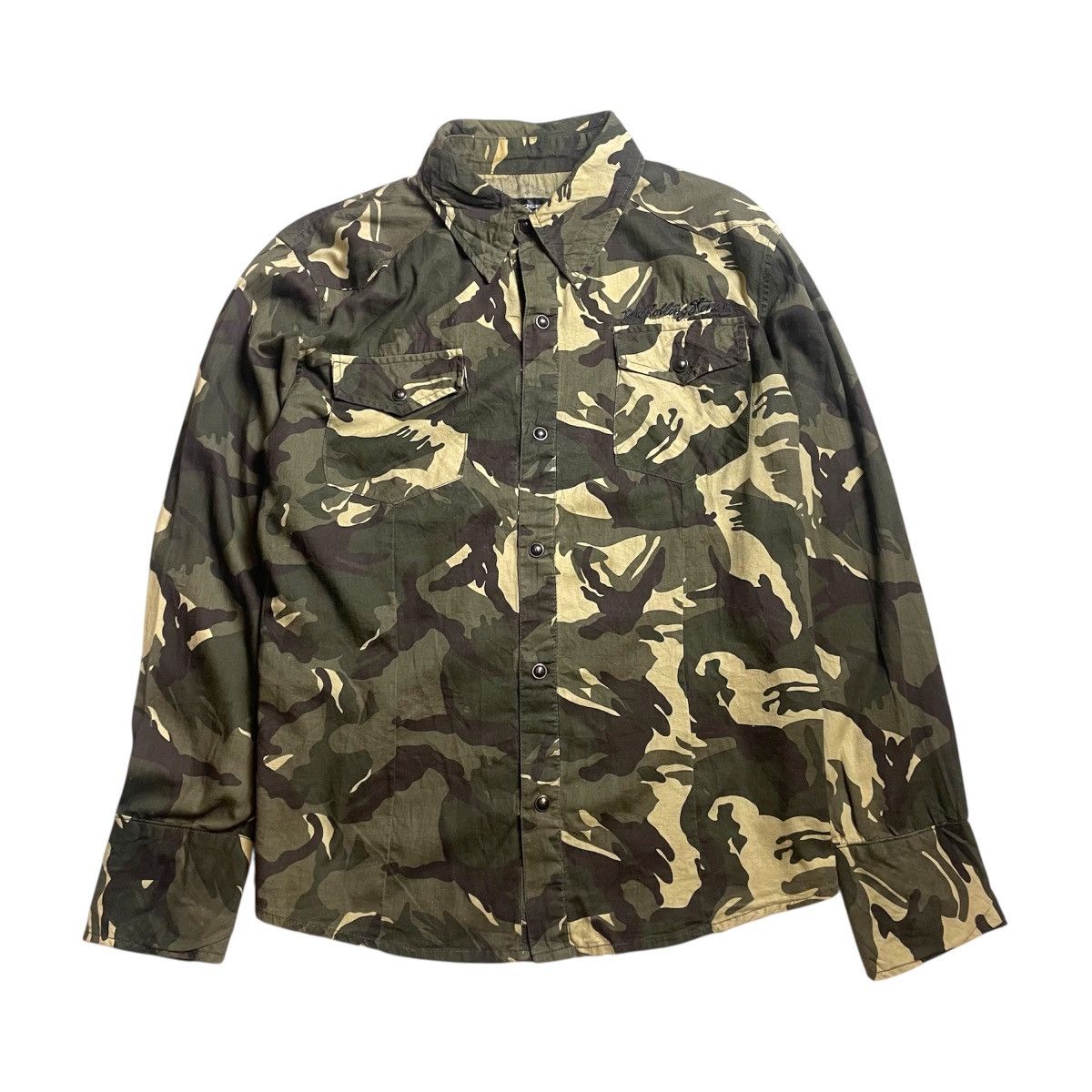 JACKROSE × Japanese Brand × The Rolling Stones 2014 JACKROSES x THE ROLLING STONES embroidery shirt Size US L / EU 52-54 / 3 - 2 Thumbnail