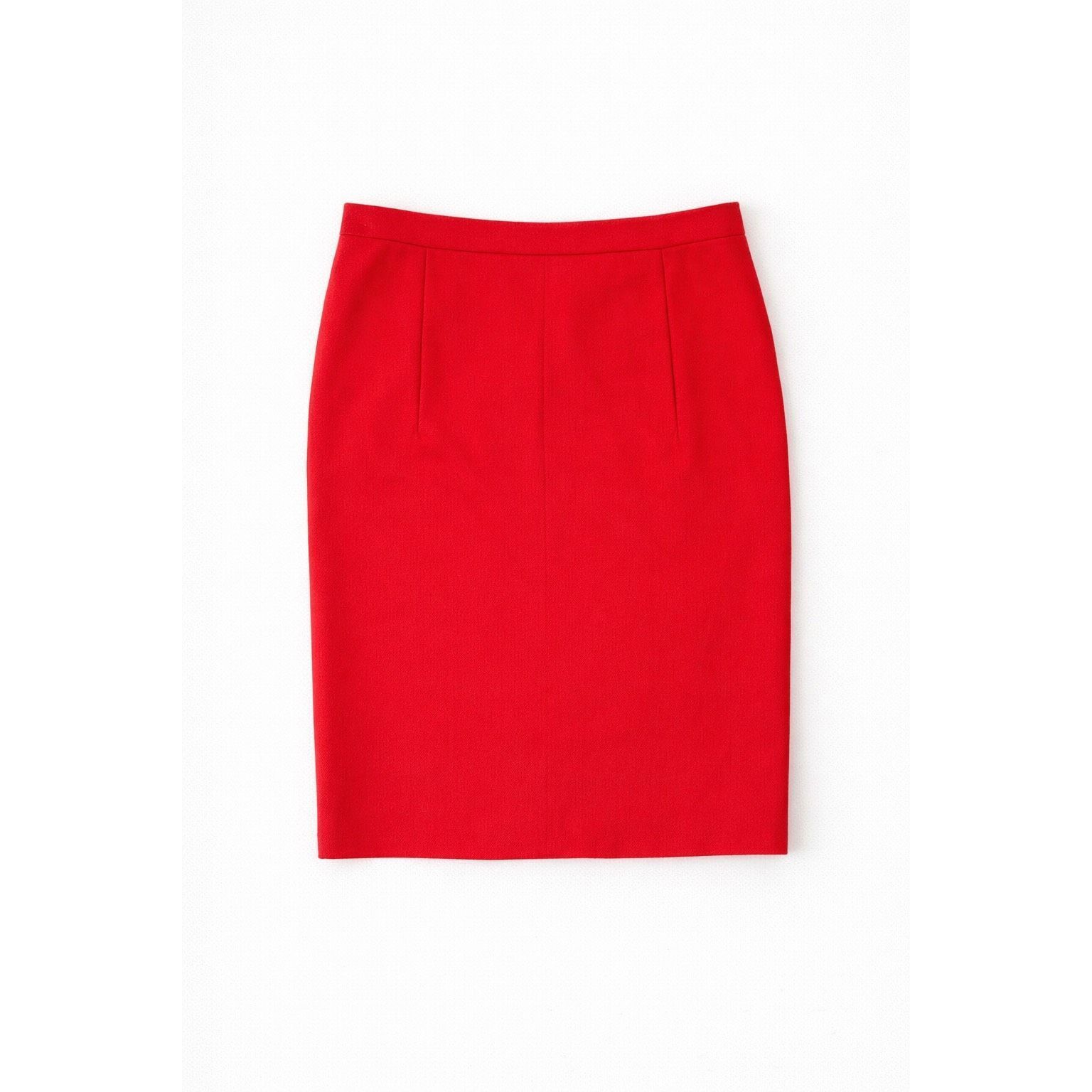 Diane von Furstenberg Diane von Furstenberg Red Pencil Skirt Women’s 12 Zip Back K Size 34" / US 12 / IT 48 - 1 Thumbnail