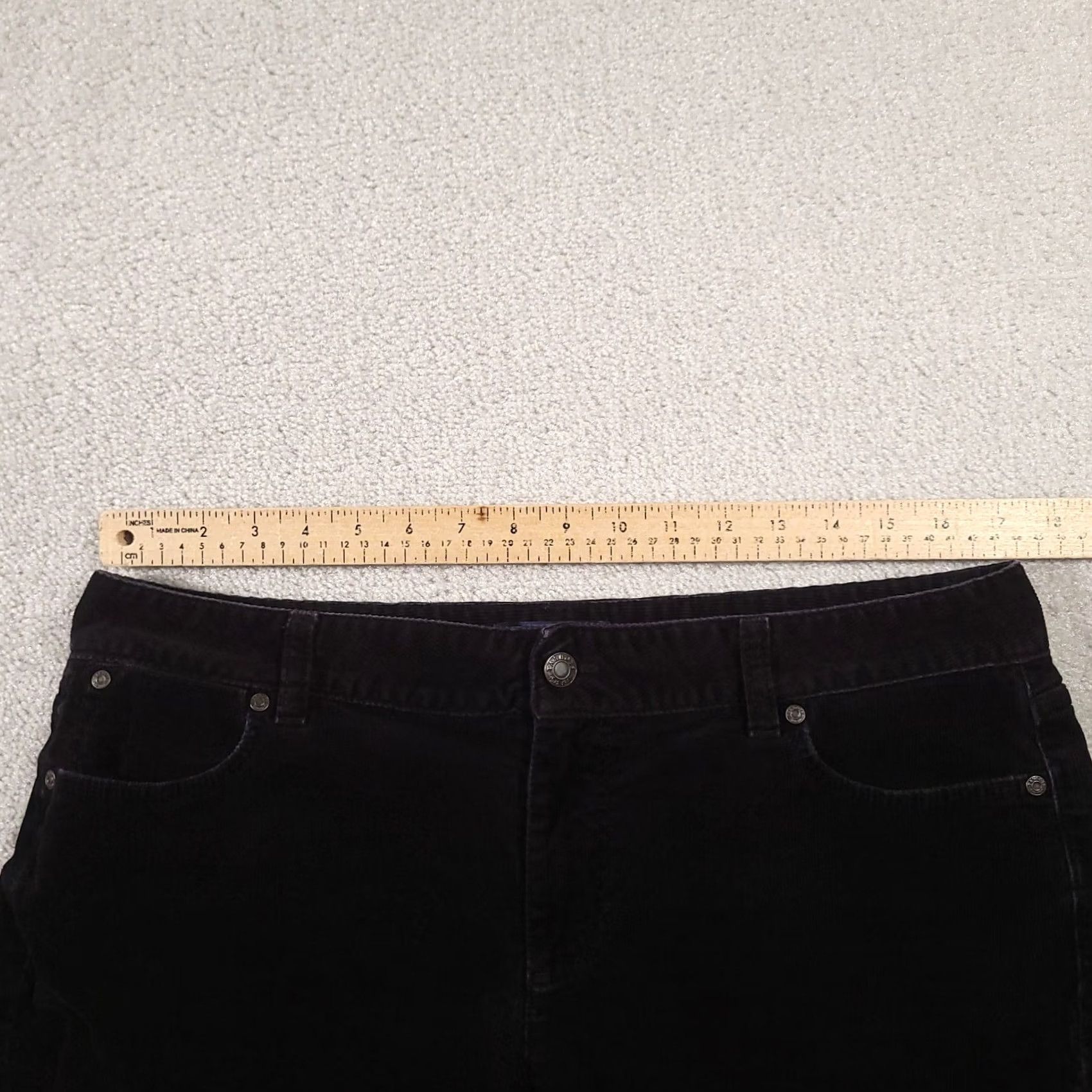 Talbots Talbots Corduroy Pants Women 16P Petite 34x28 Zip Black Bootcut Chino Holiday? No Size 38" / US 16 / IT 52 - 3 Thumbnail