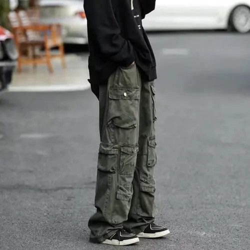 VIBE Workwear Pants Green Loose Street Size US 32 / EU 48 - 8 Thumbnail
