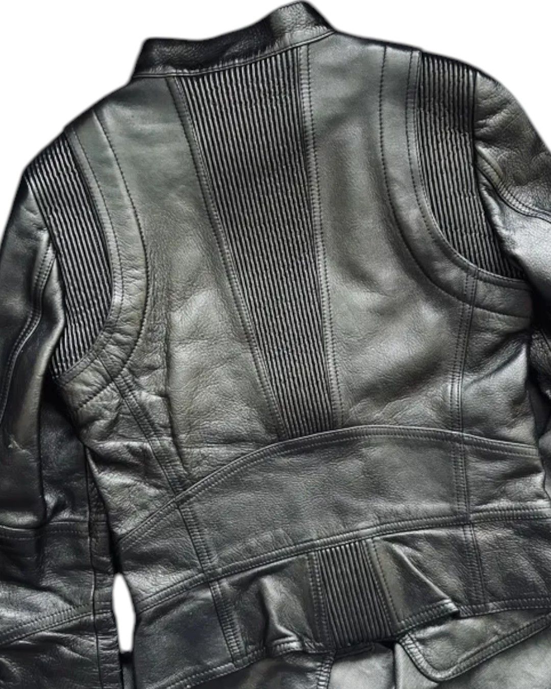Gucci ASYMMETRIC CLOSURE BIKER LEATHER JACKET BY TOM FORD Size S / US 4 / IT 40 - 4 Thumbnail