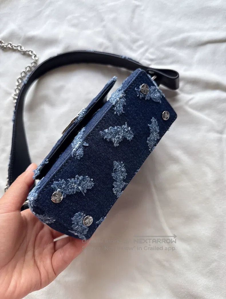 Vivienne Westwood Vivienne Westwood size os Hazel Denim Small Baguette Bag, c Size ONE SIZE - 3 Thumbnail