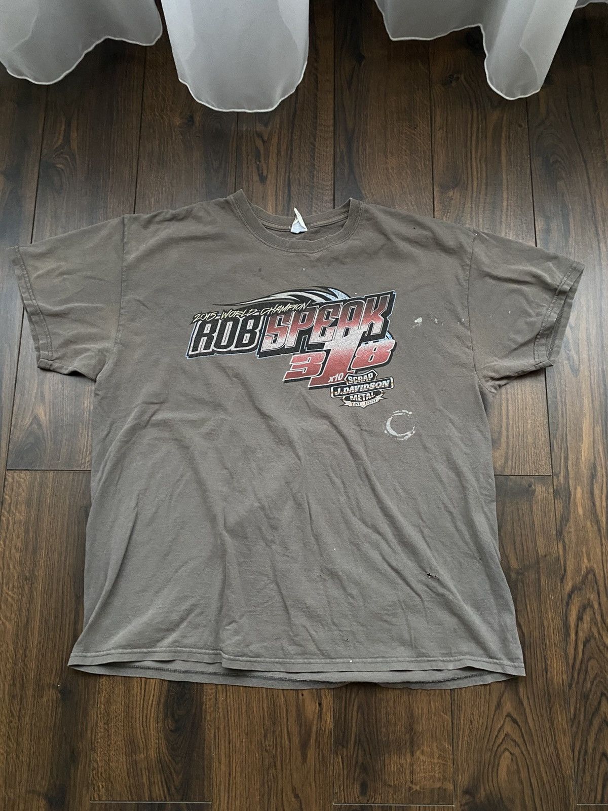 Vintage Bob speak 2015 world champion trashed t shirt Size US L / EU 52-54 / 3 - 2 Thumbnail