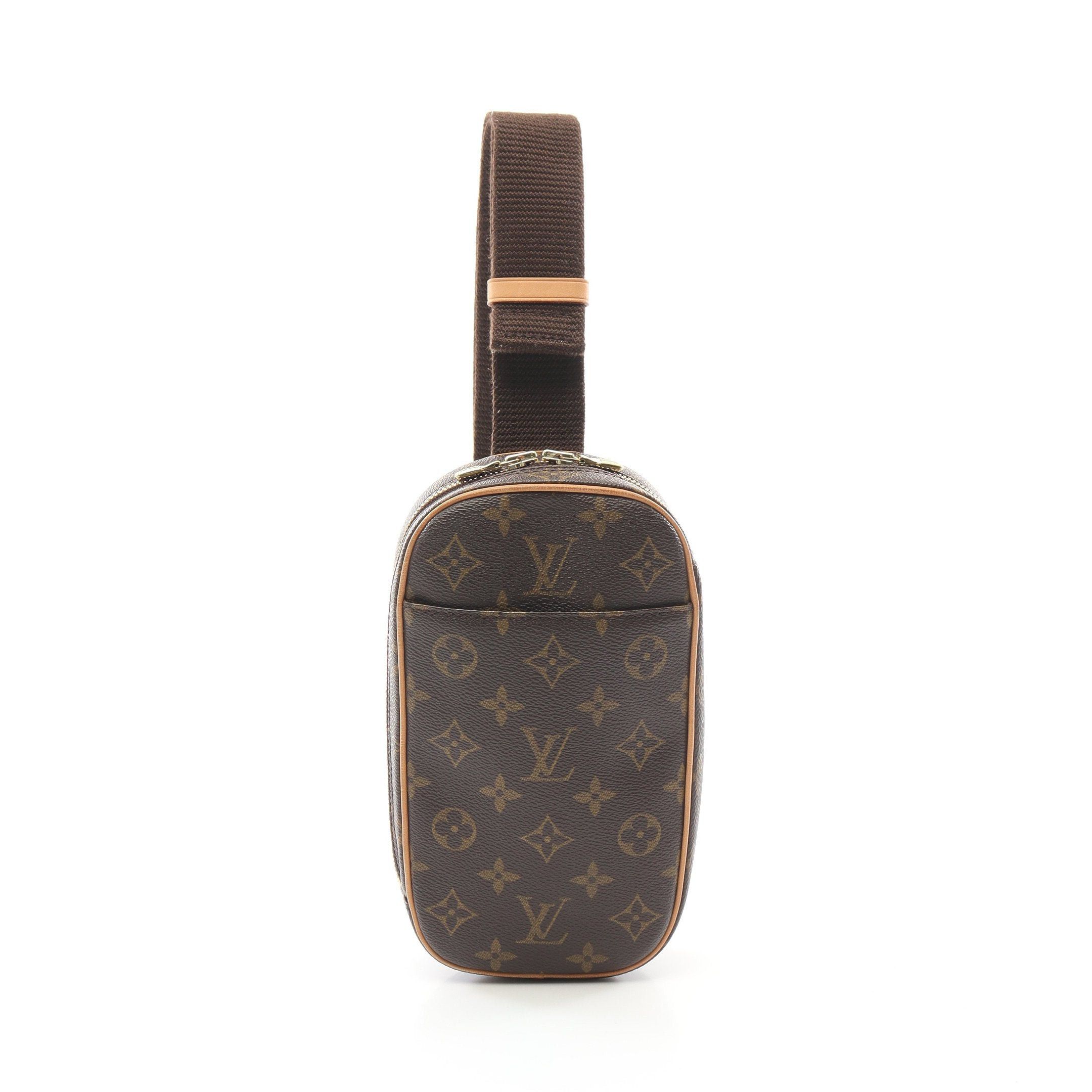 Louis Vuitton Louis Vuitton Pochette Ganju Monogram Body Bag Leather Brown Size ONE SIZE - 1 Thumbnail